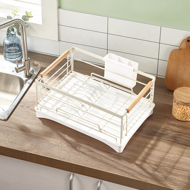 Dish Rack Single Layer - White