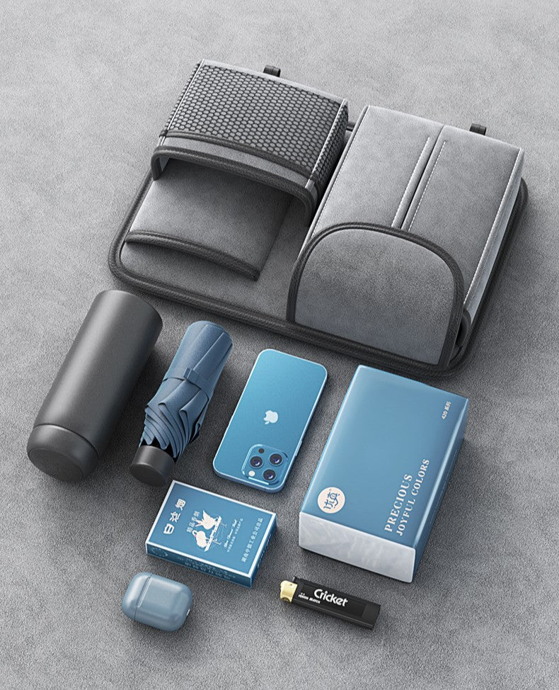 Car Back Seat Organizer - Grey