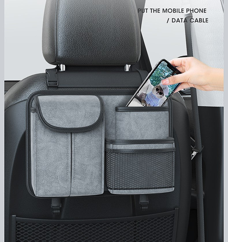 Car Back Seat Organizer - Grey