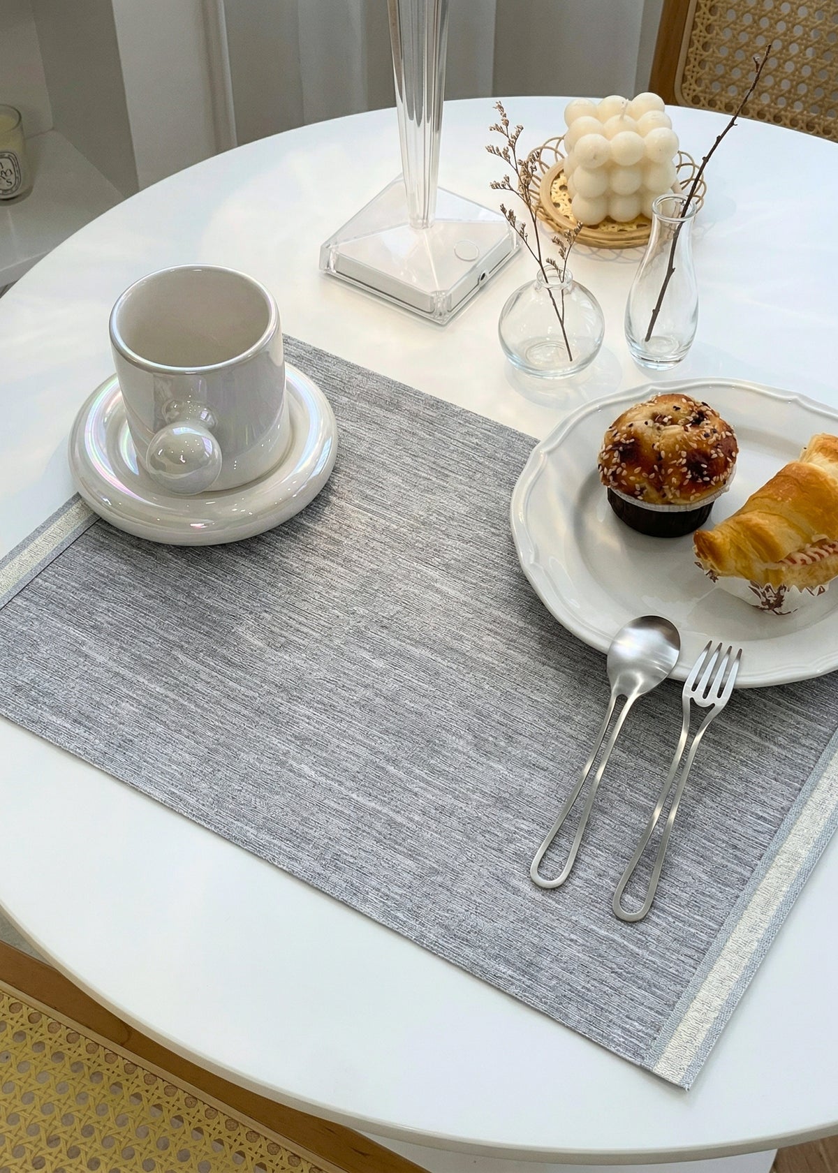 Ecru Grey Placemat - Set of 6