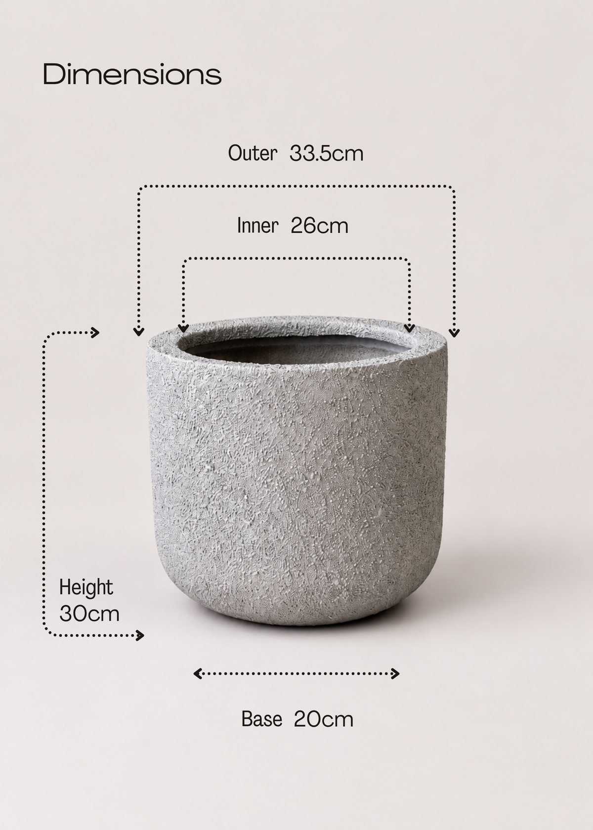 Mysa Planter - Beige
