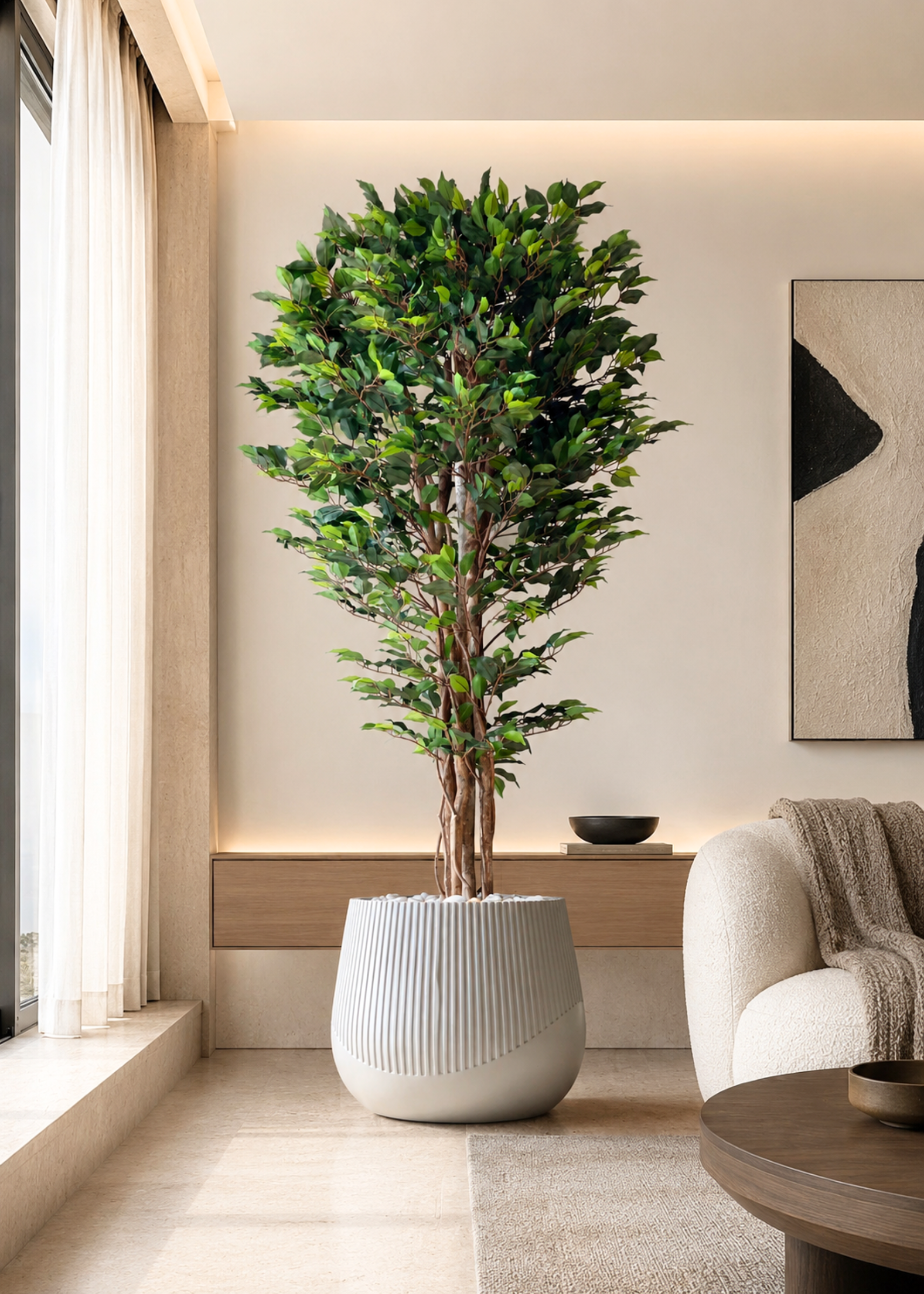 Artificial Natura Ficus Plant - 7 Feet