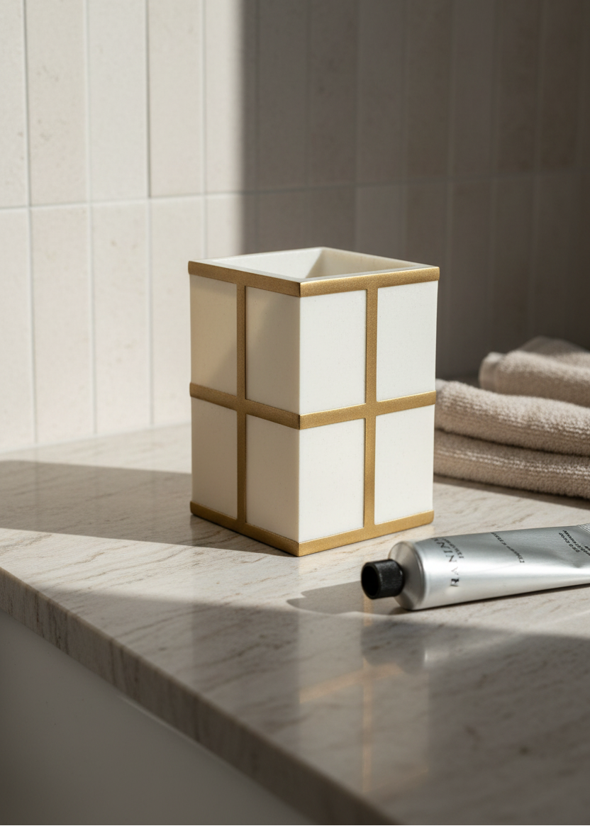 Axia Bathroom Tumbler - Ivory