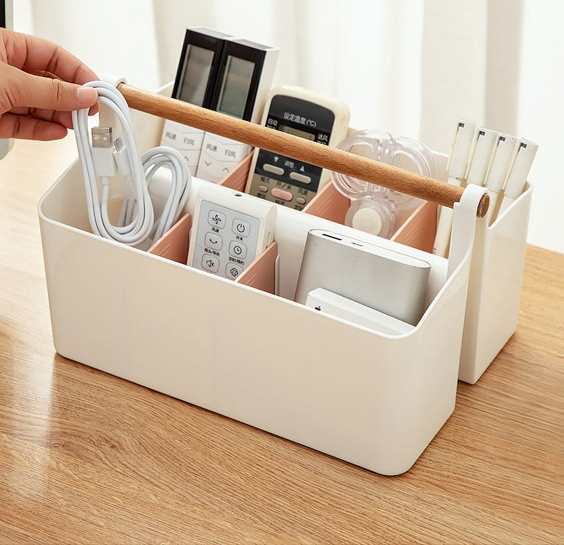 Storage Caddy with Adjustable Dividers - Pink
