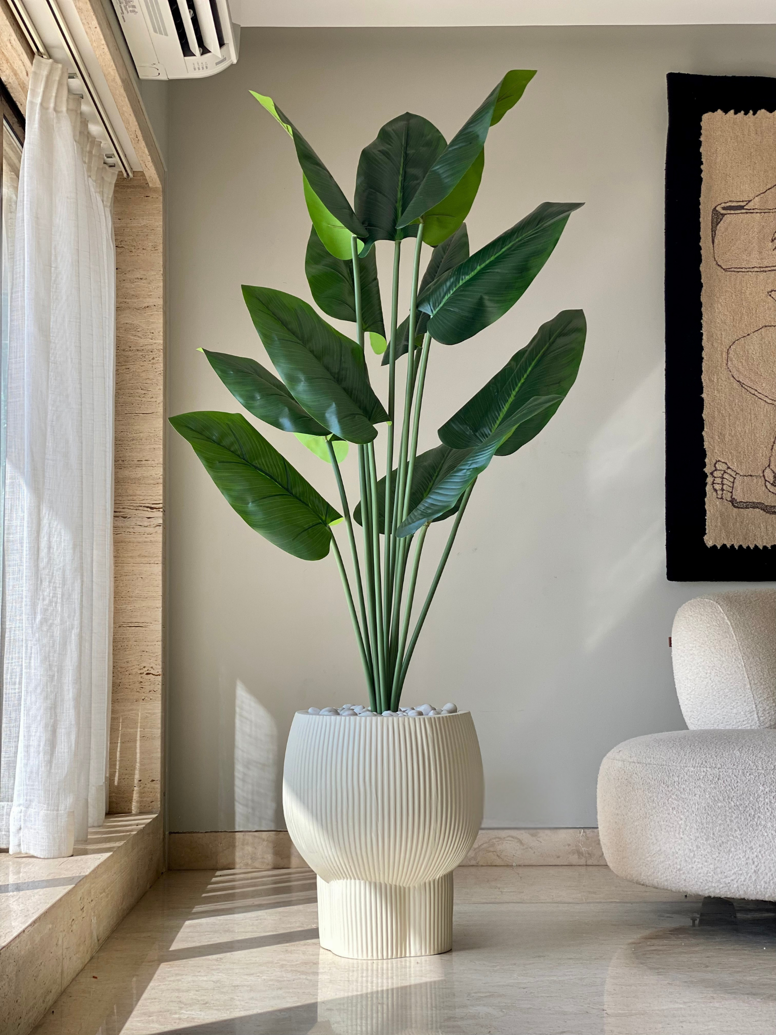 Artificial Funa Philodendron Plant - 6 Feet