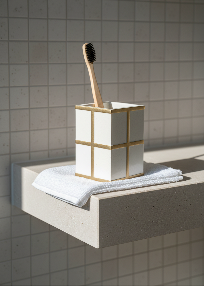 Axia Bathroom Tumbler - Ivory