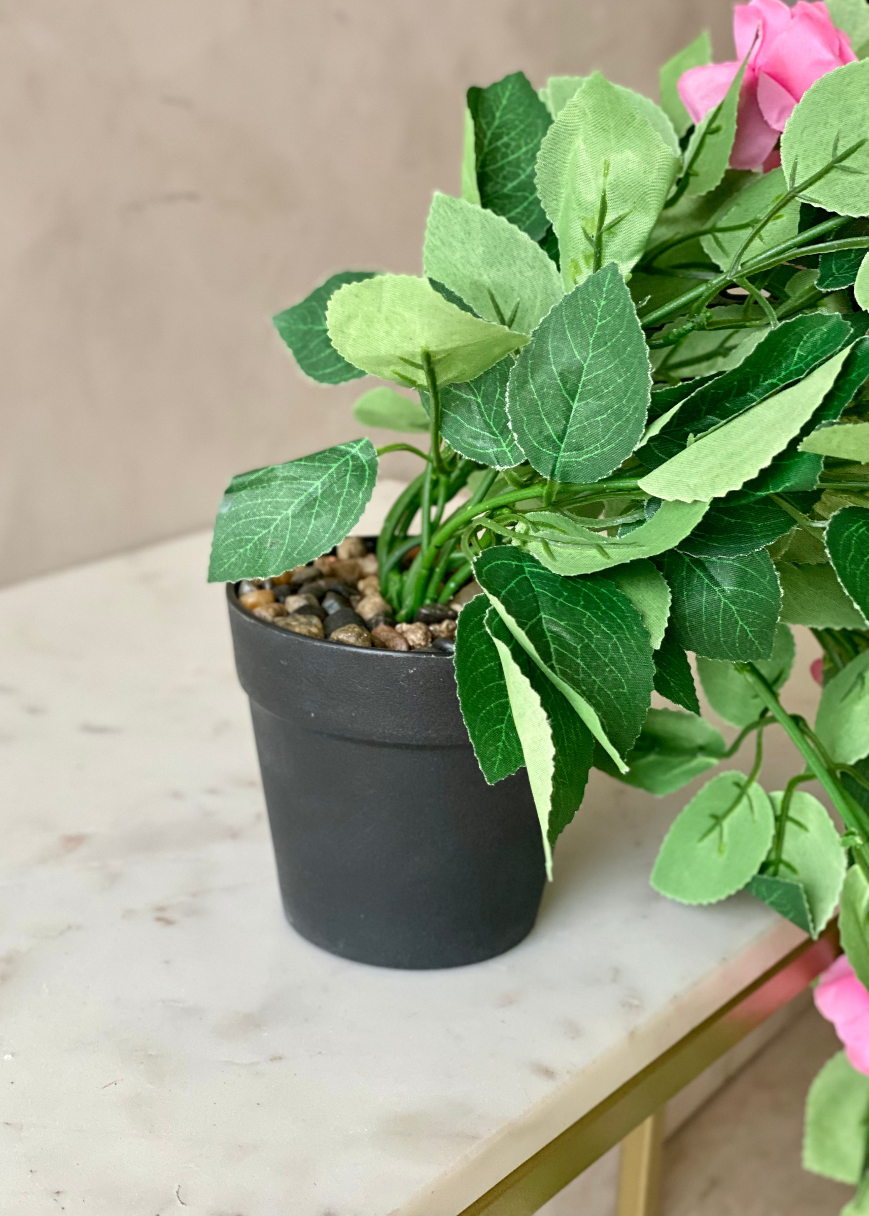 Artificial Trailing Rose Vine Plant - Pink