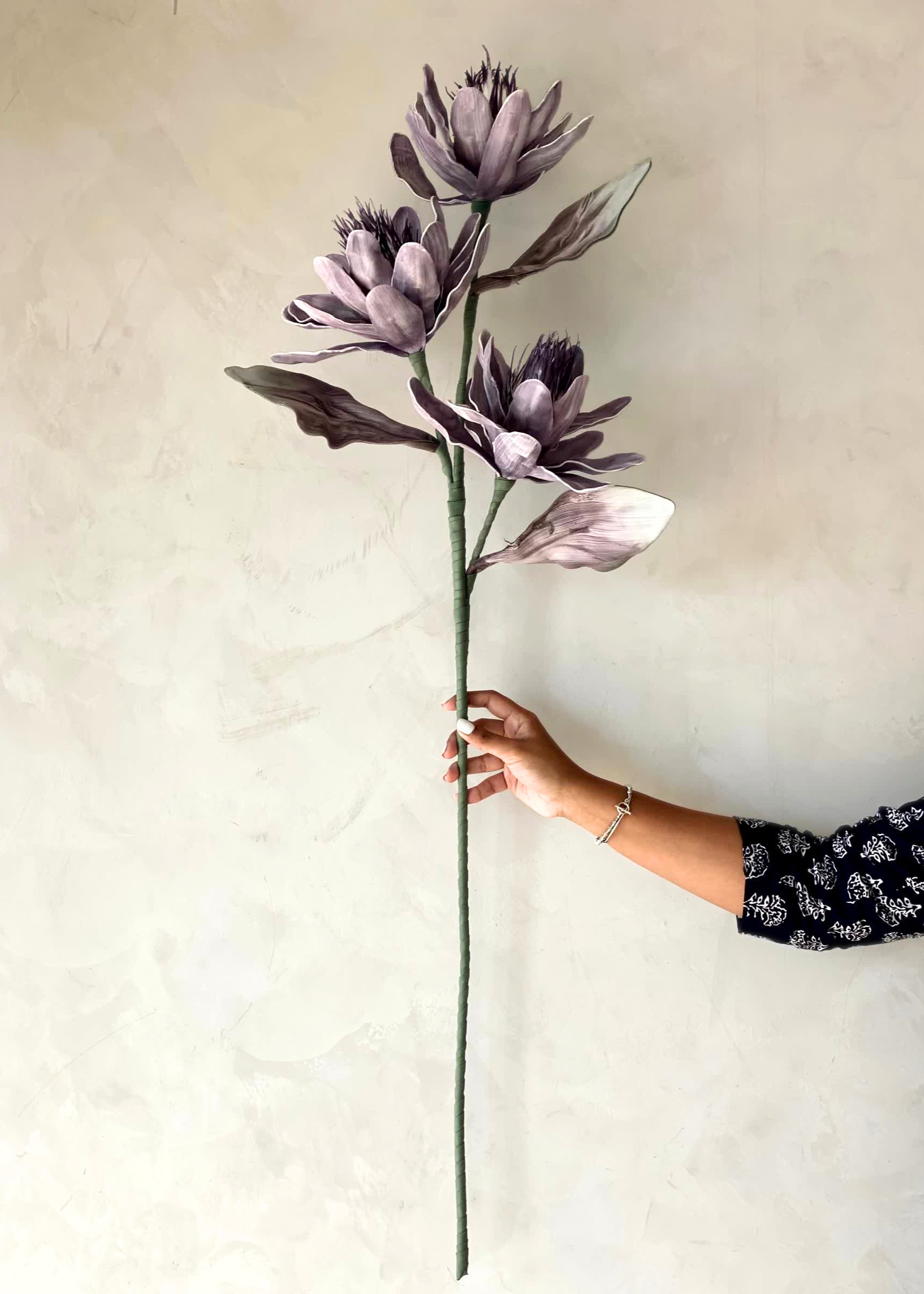 Artificial Corolla Flower Stem - Lavender Ombre (One Stem)