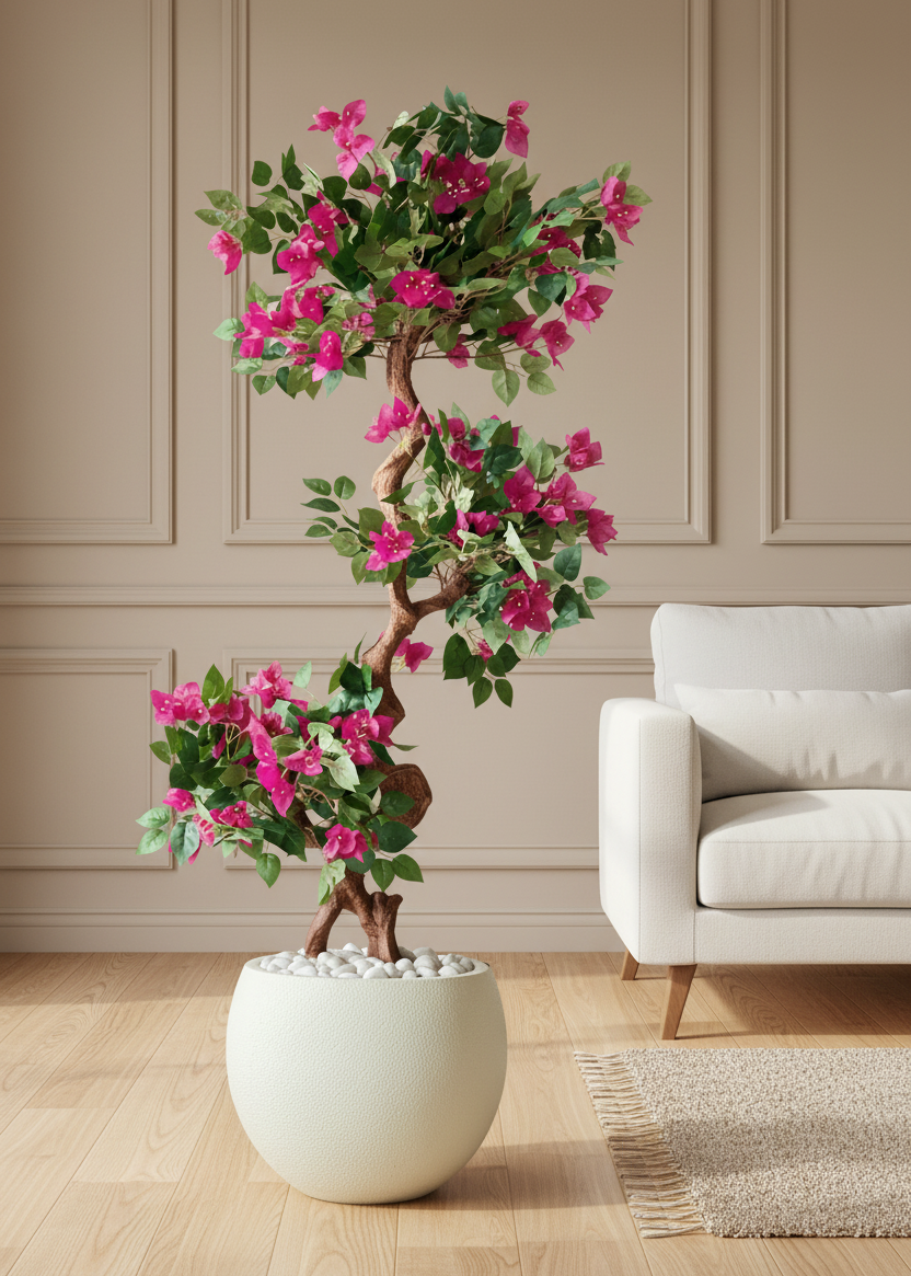 Artificial Twisted Bougainvillea Tree - 5 Feet