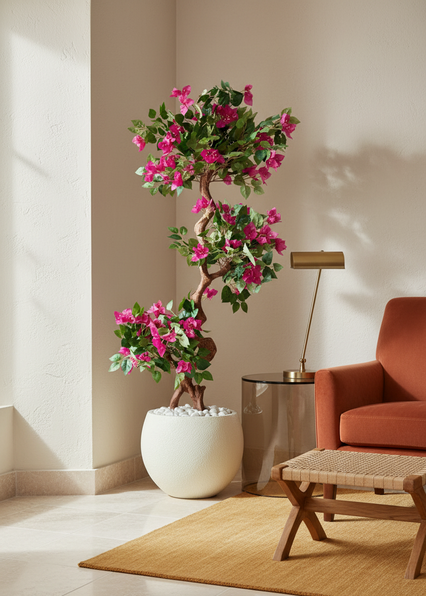 Artificial Twisted Bougainvillea Tree - 5 Feet