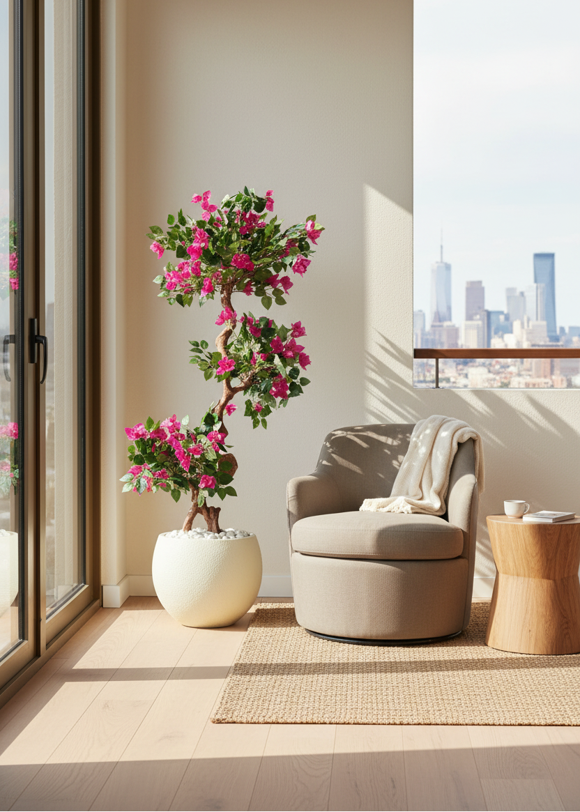 Artificial Twisted Bougainvillea Tree - 5 Feet