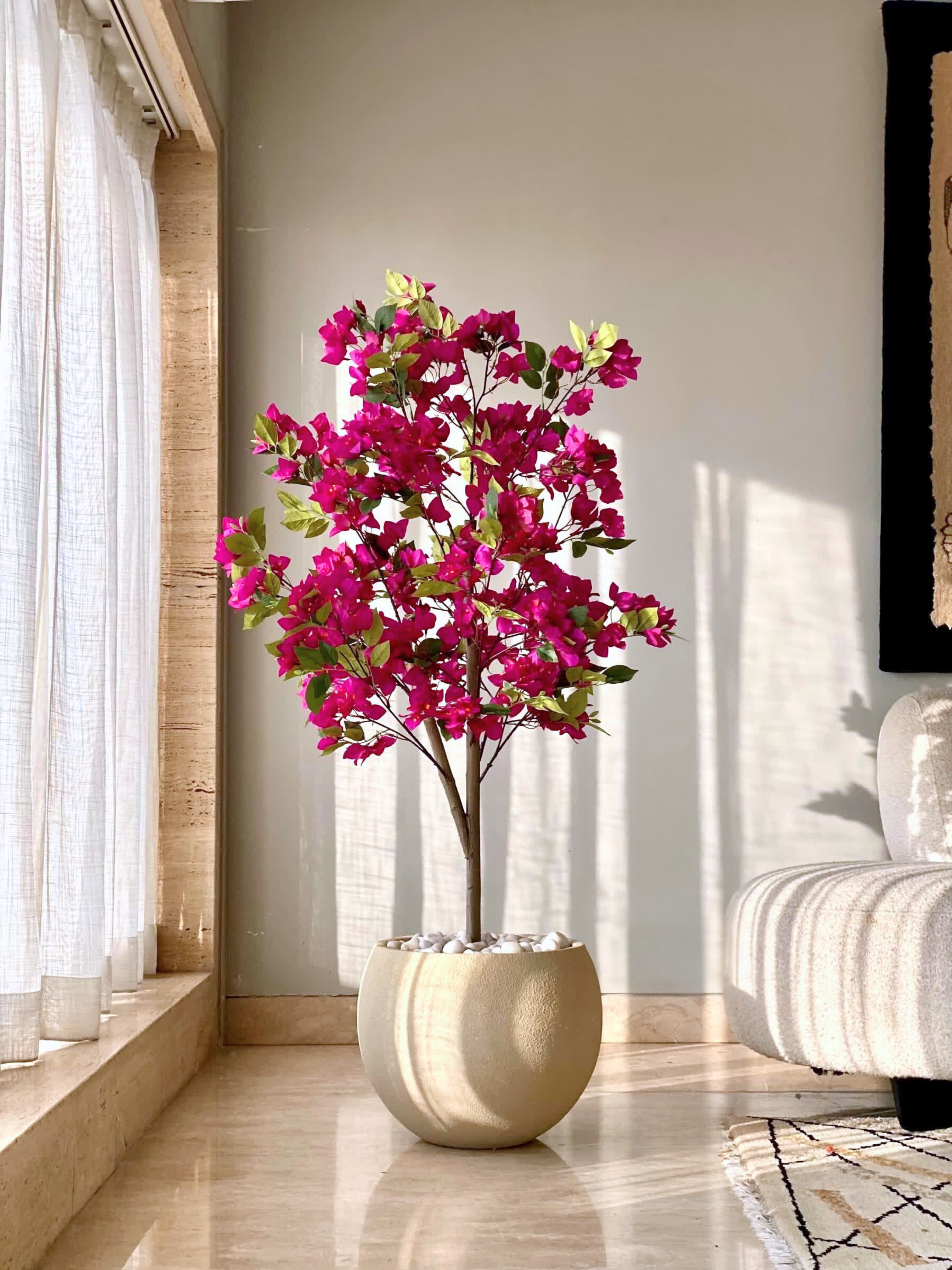 Artificial Purple Bougainvillea Plant - 5 Feet