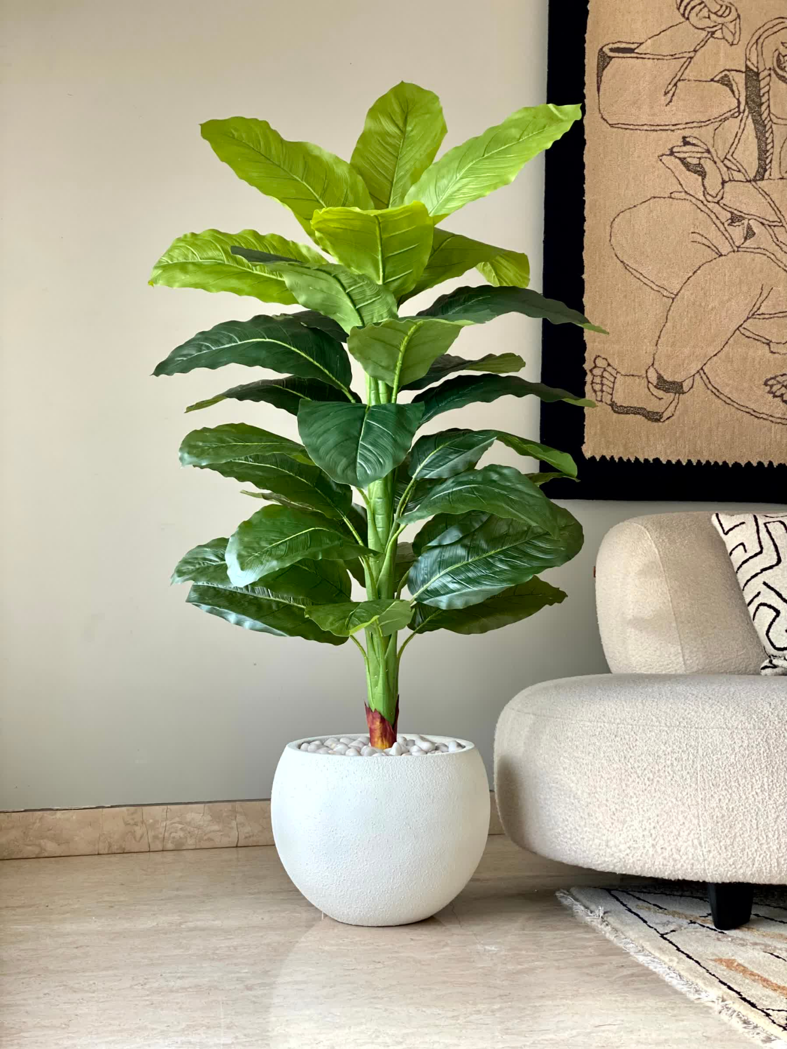 Artificial Bush Pothos Plant - 5 Feet