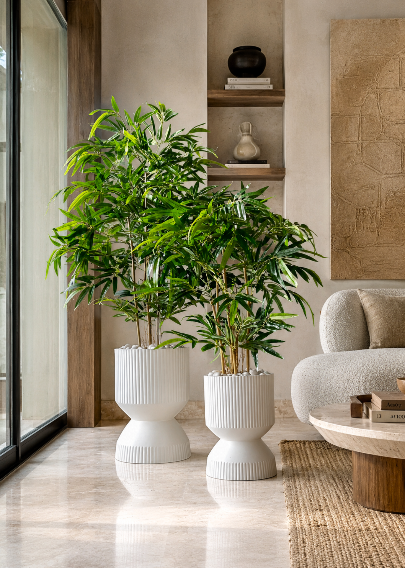 Willow Reversible Planters - Ivory