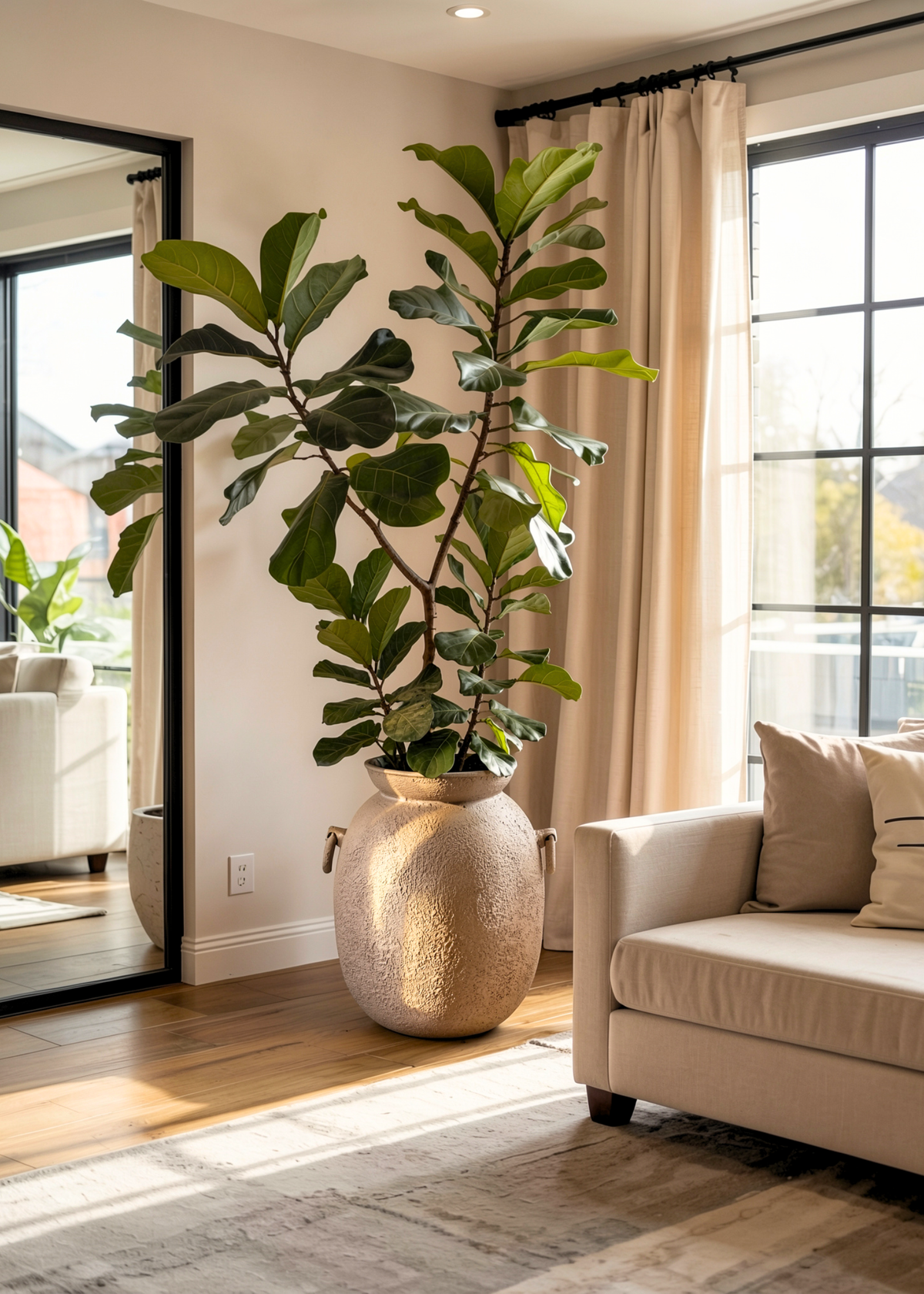 Claystone Urna Planter