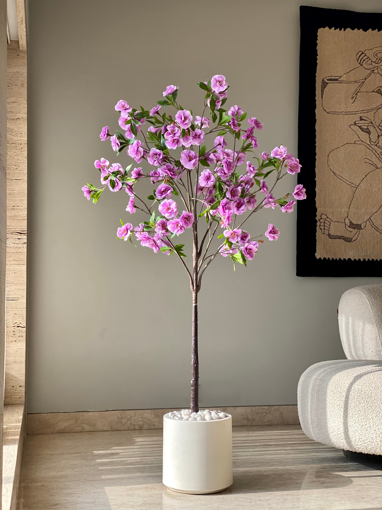 Artificial Hibiscus Plant - 5 Feet