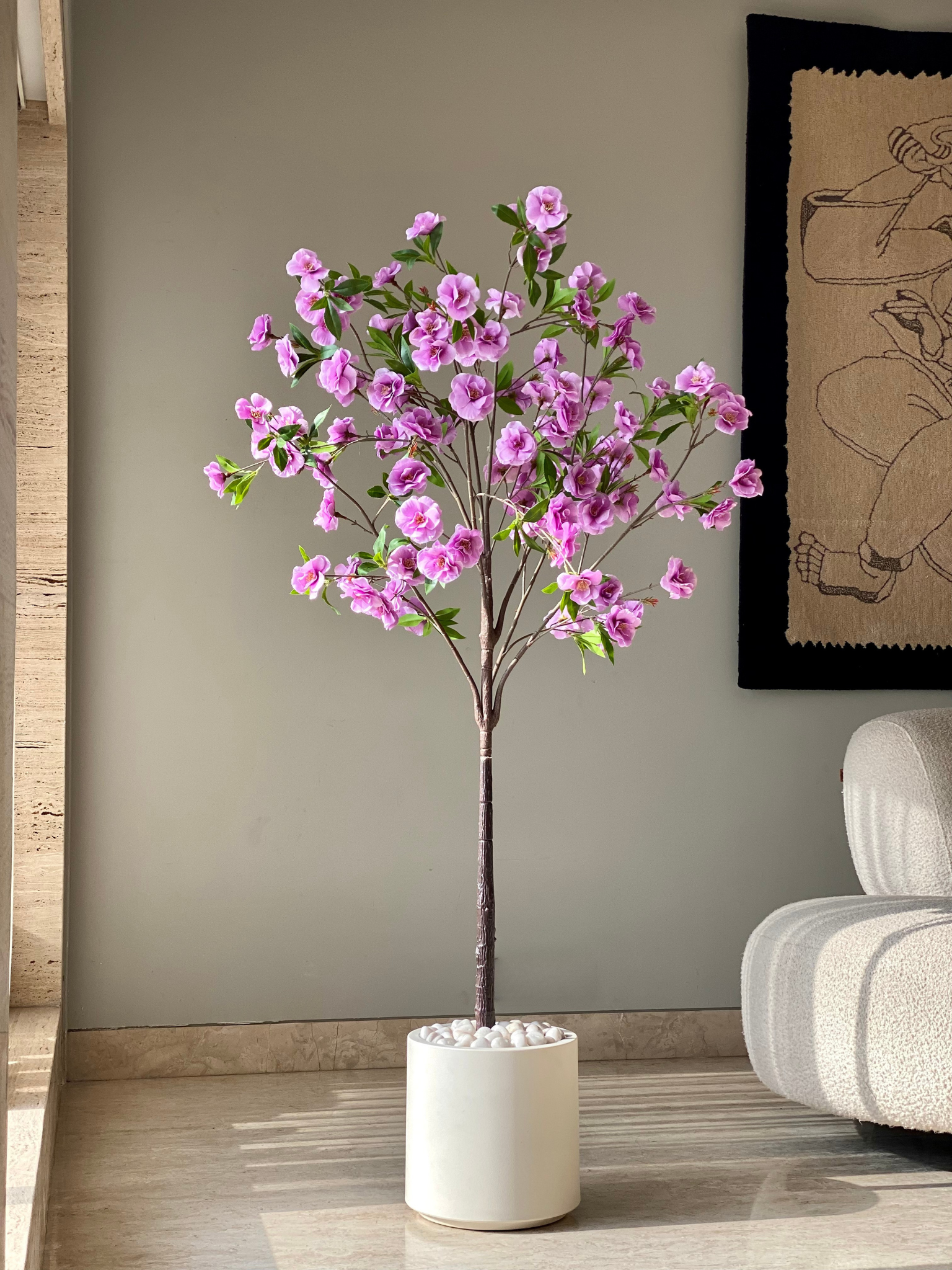 Artificial Hibiscus Plant - 5 Feet