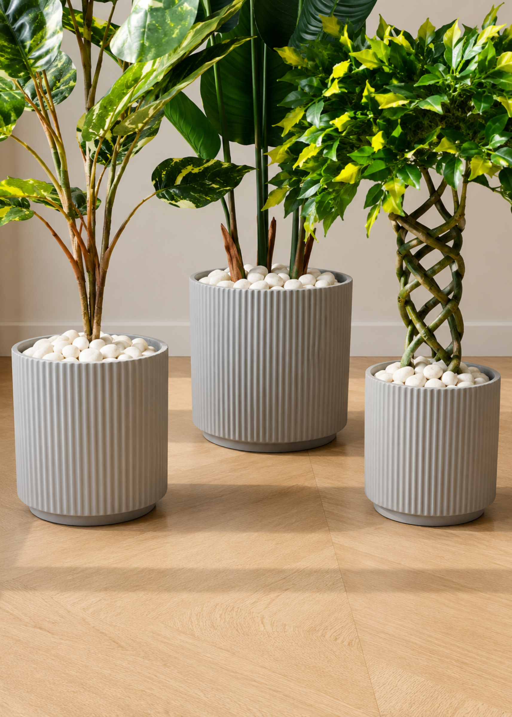 Linear Planters - Light Grey