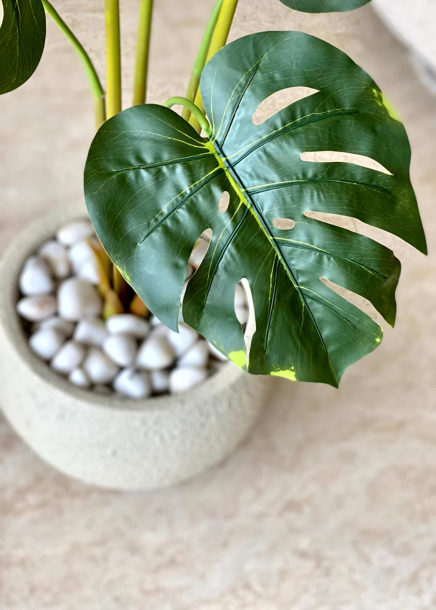 Artificial Evergreen Monstera Plant - 3.5 Feet