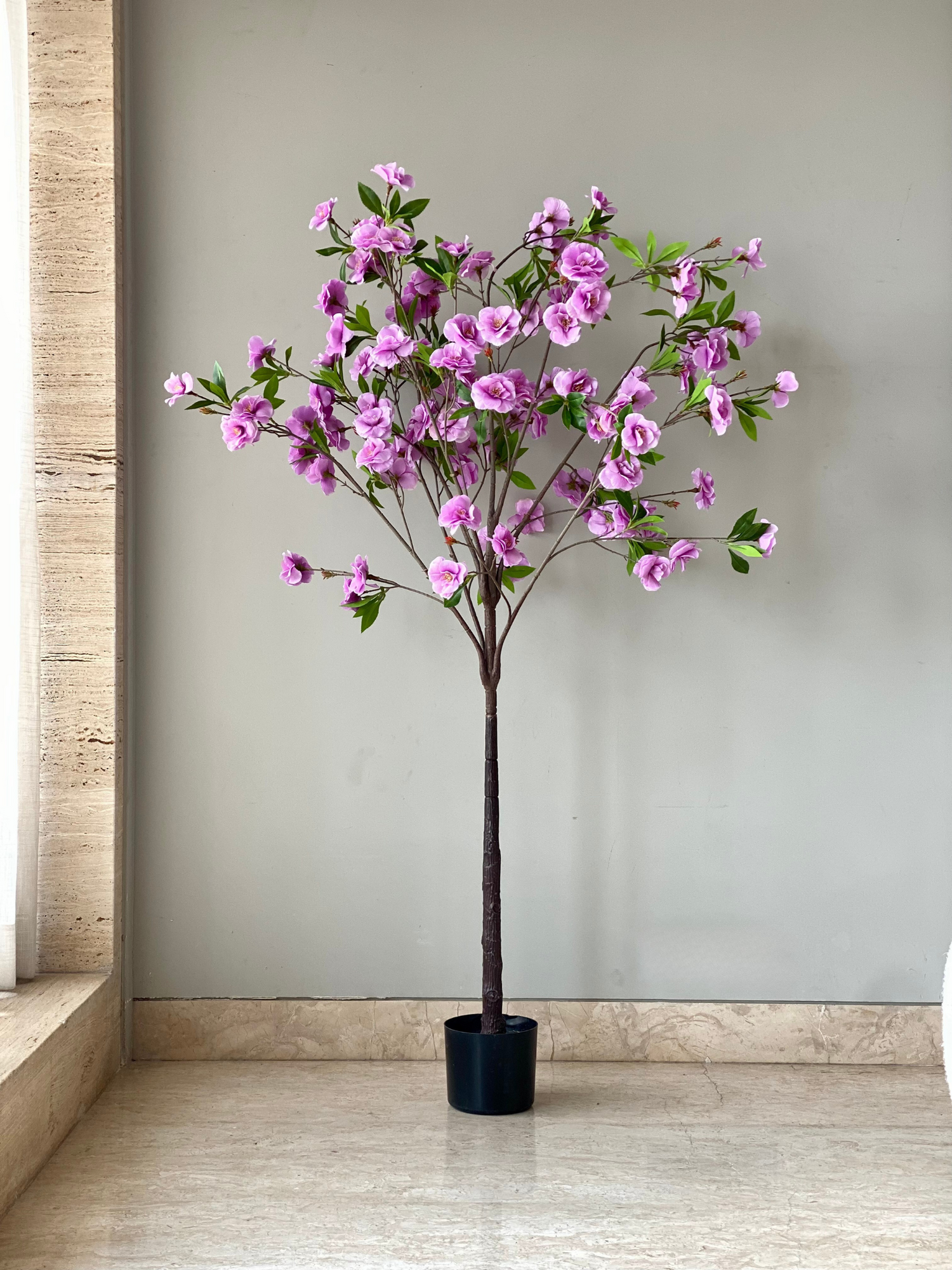 Artificial Hibiscus Plant - 5 Feet