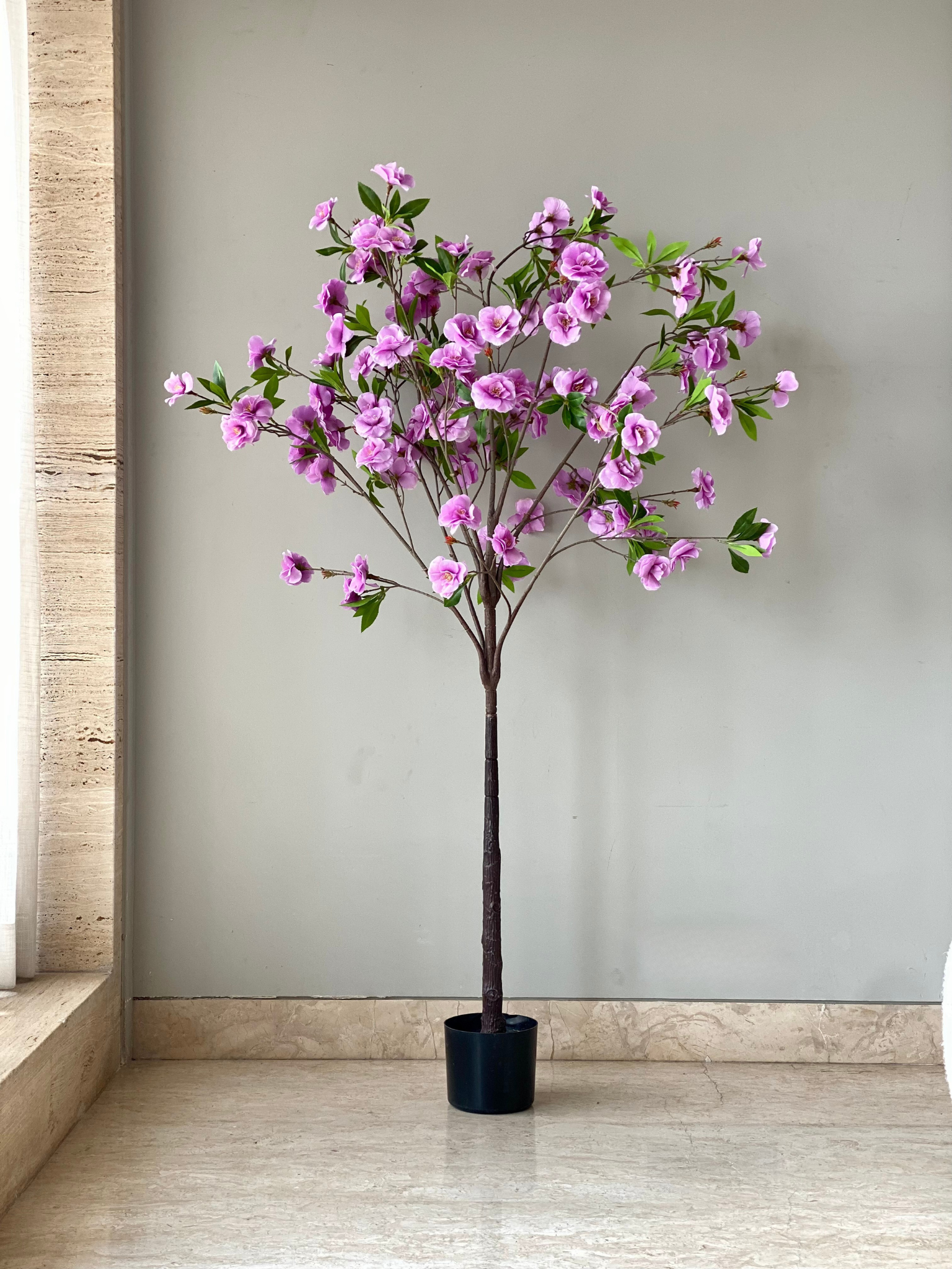 Artificial Hibiscus Plant - 5 Feet