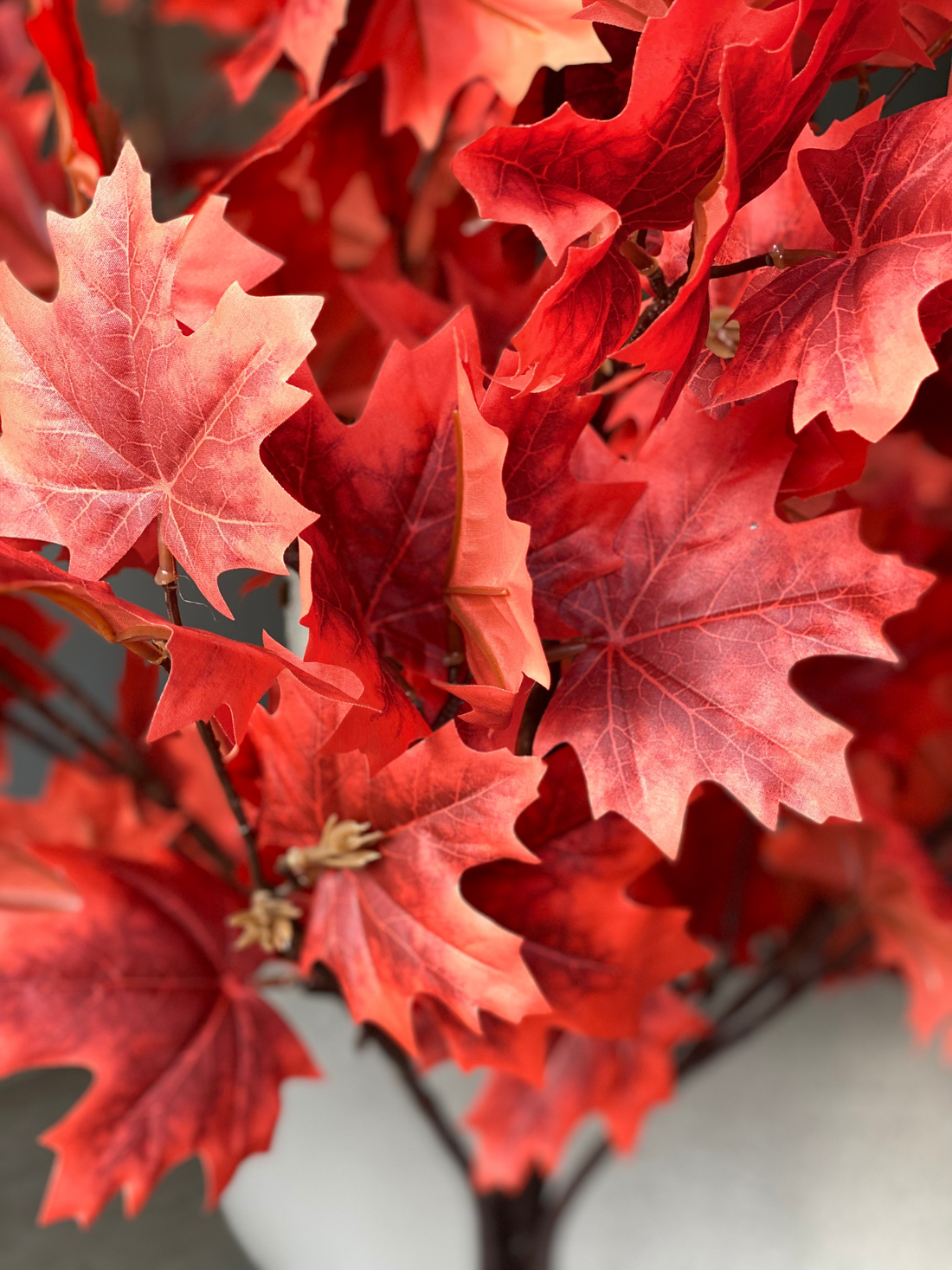 Artificial Ember Maple Plant - 4 Feet