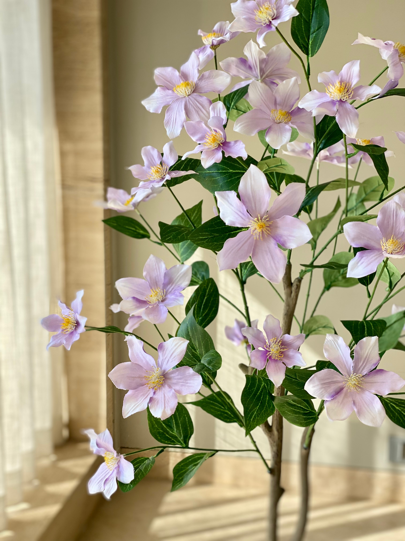 Artificial Clematis Plant - 4 Feet