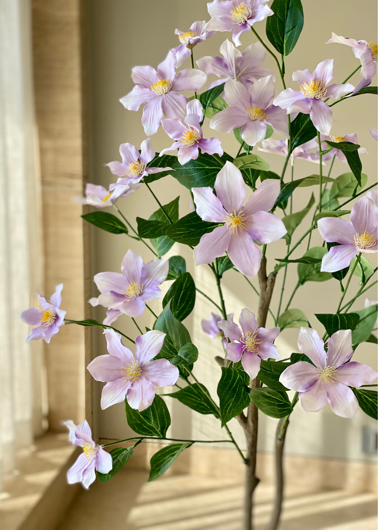 Artificial Clematis Plant - 4 Feet