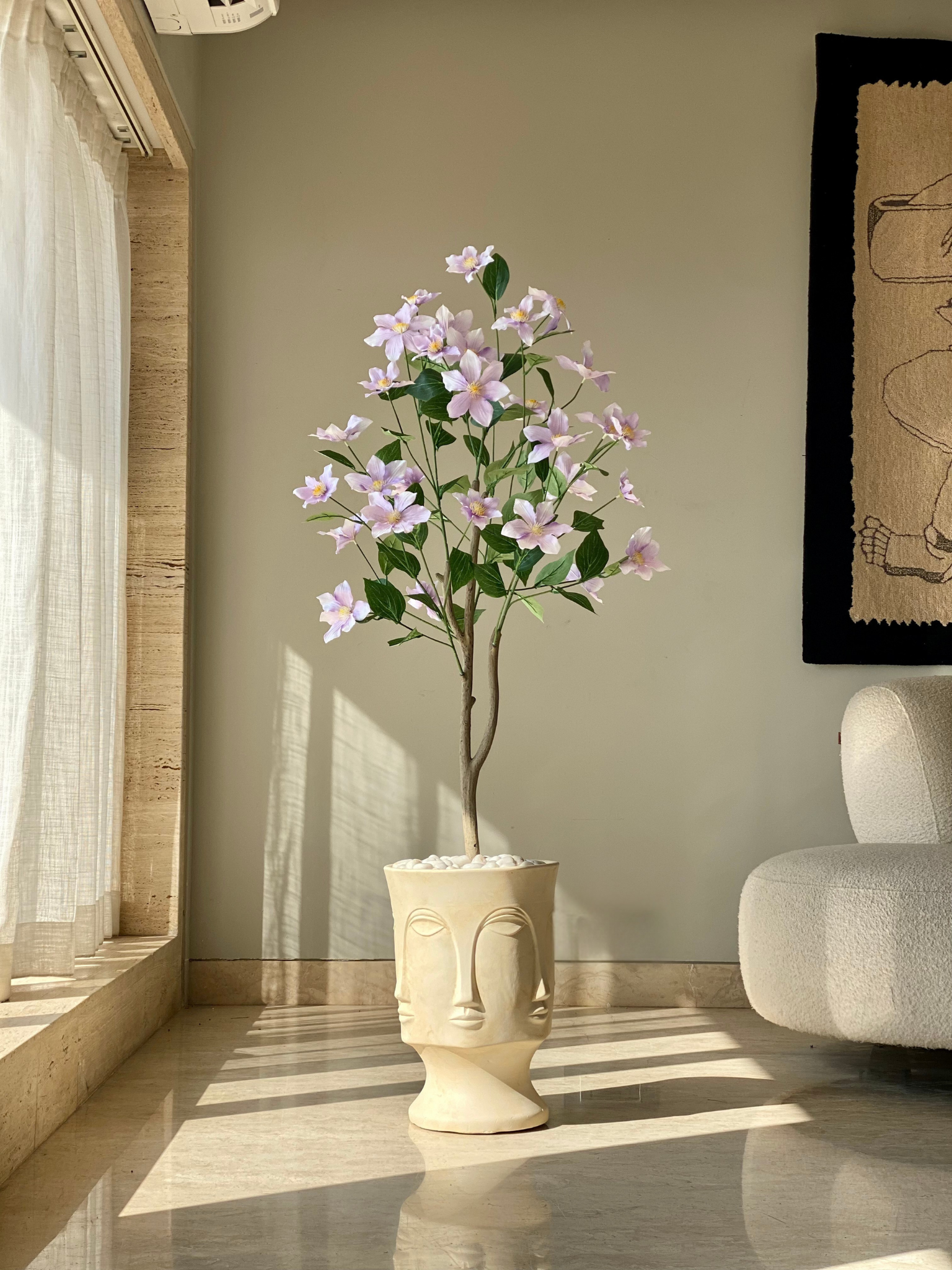 Artificial Clematis Plant - 4 Feet