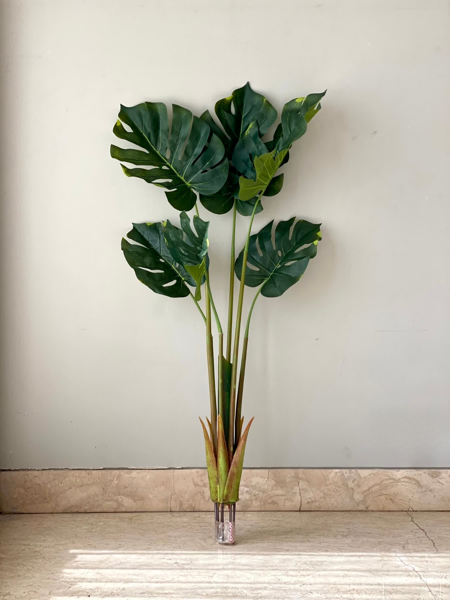 Artificial Evergreen Monstera Plant - 3.5 Feet