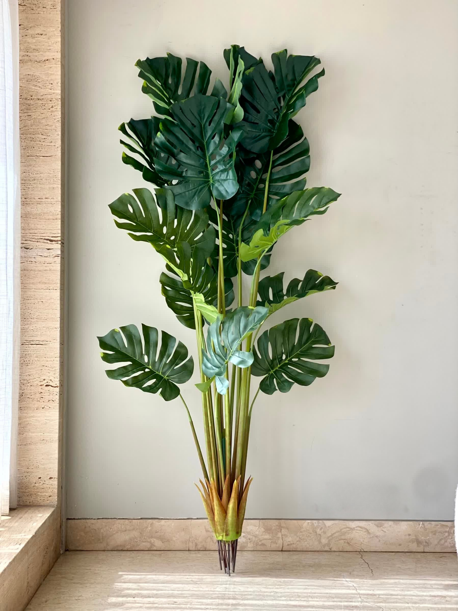 Artificial Evergreen Monstera Plant - 5.5 Feet
