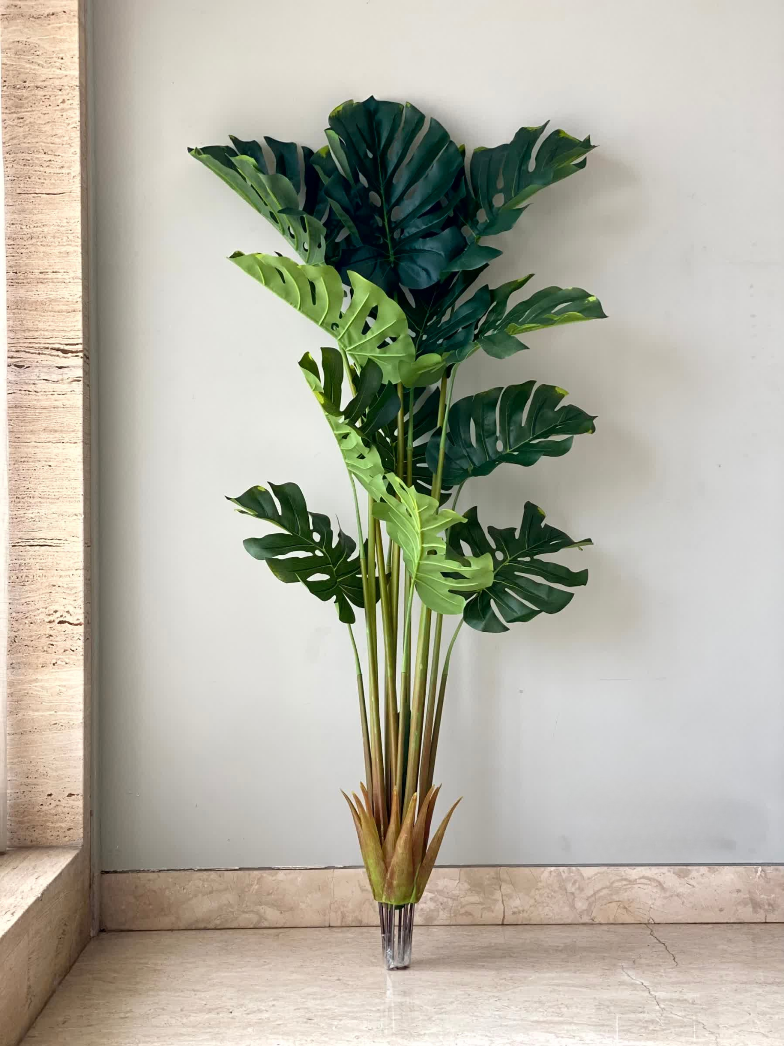 Artificial Evergreen Monstera Plant - 5 Feet
