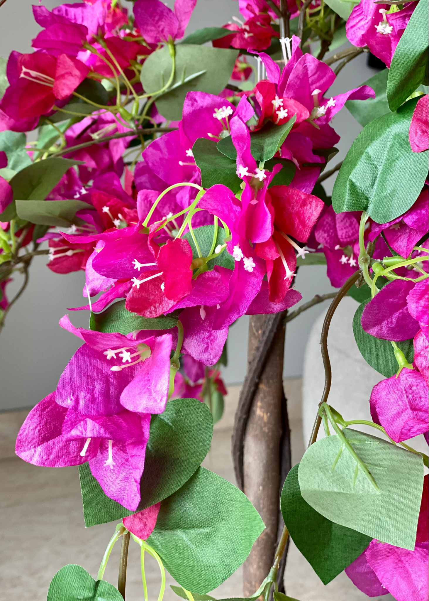 Artificial Pink Bougainvillea Plant - 3.5 Feet