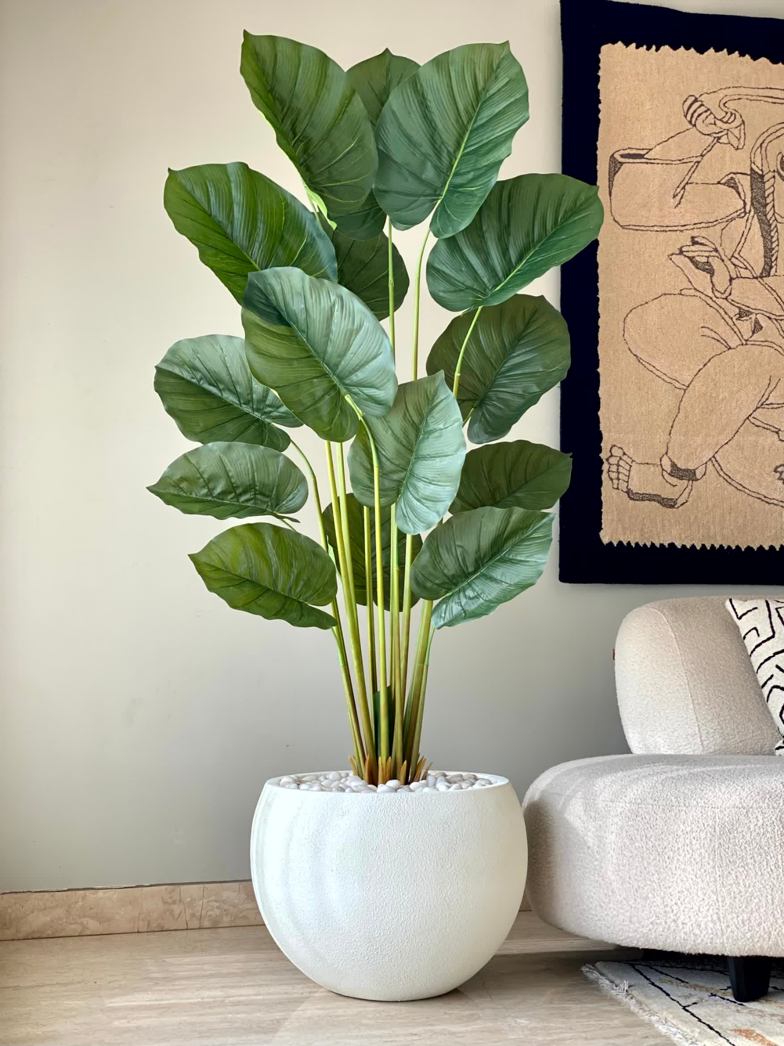 Artificial Evergreen Pothos Plant - 5.5 Feet