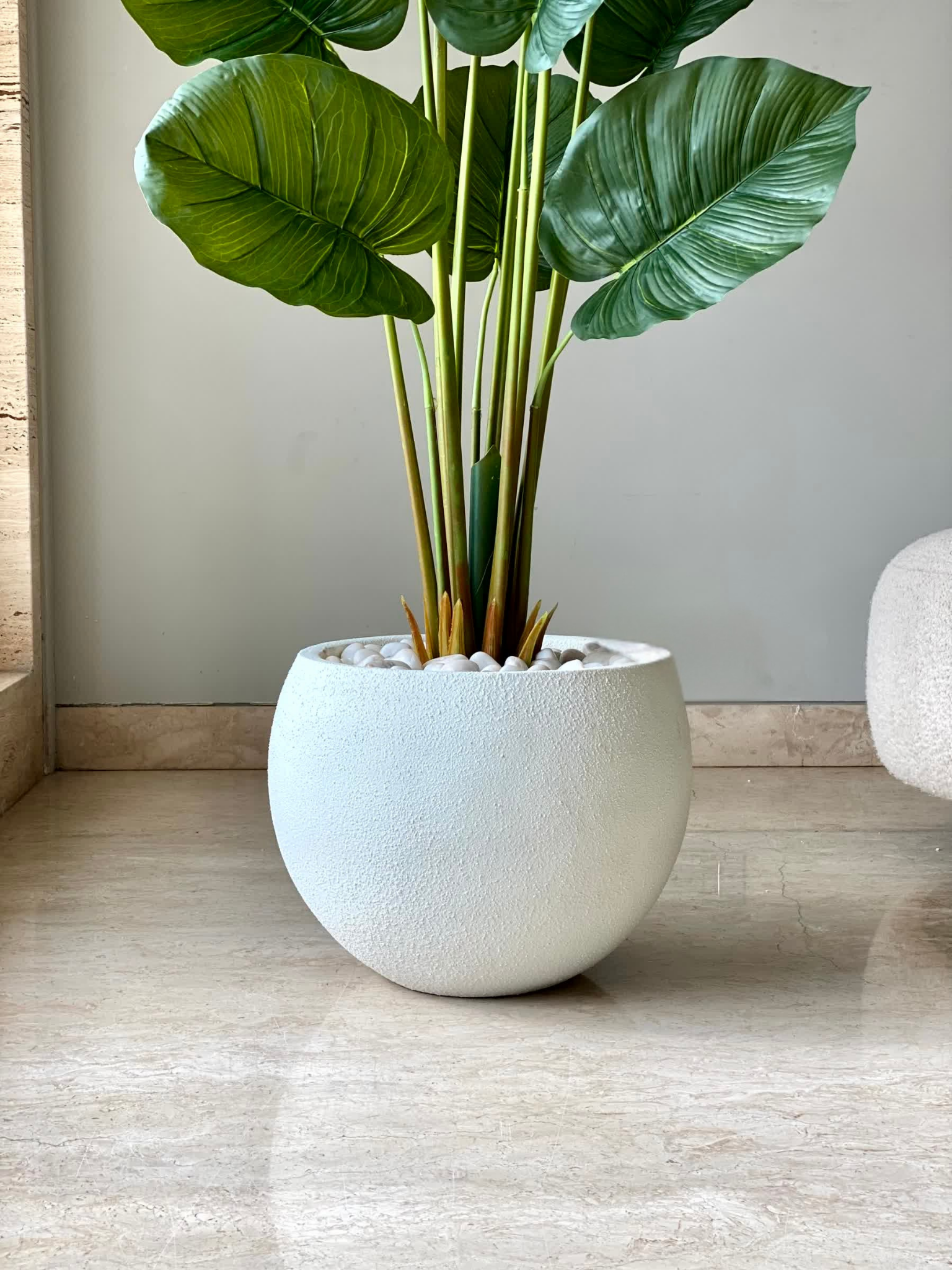 Lithos Planters - Chalk White