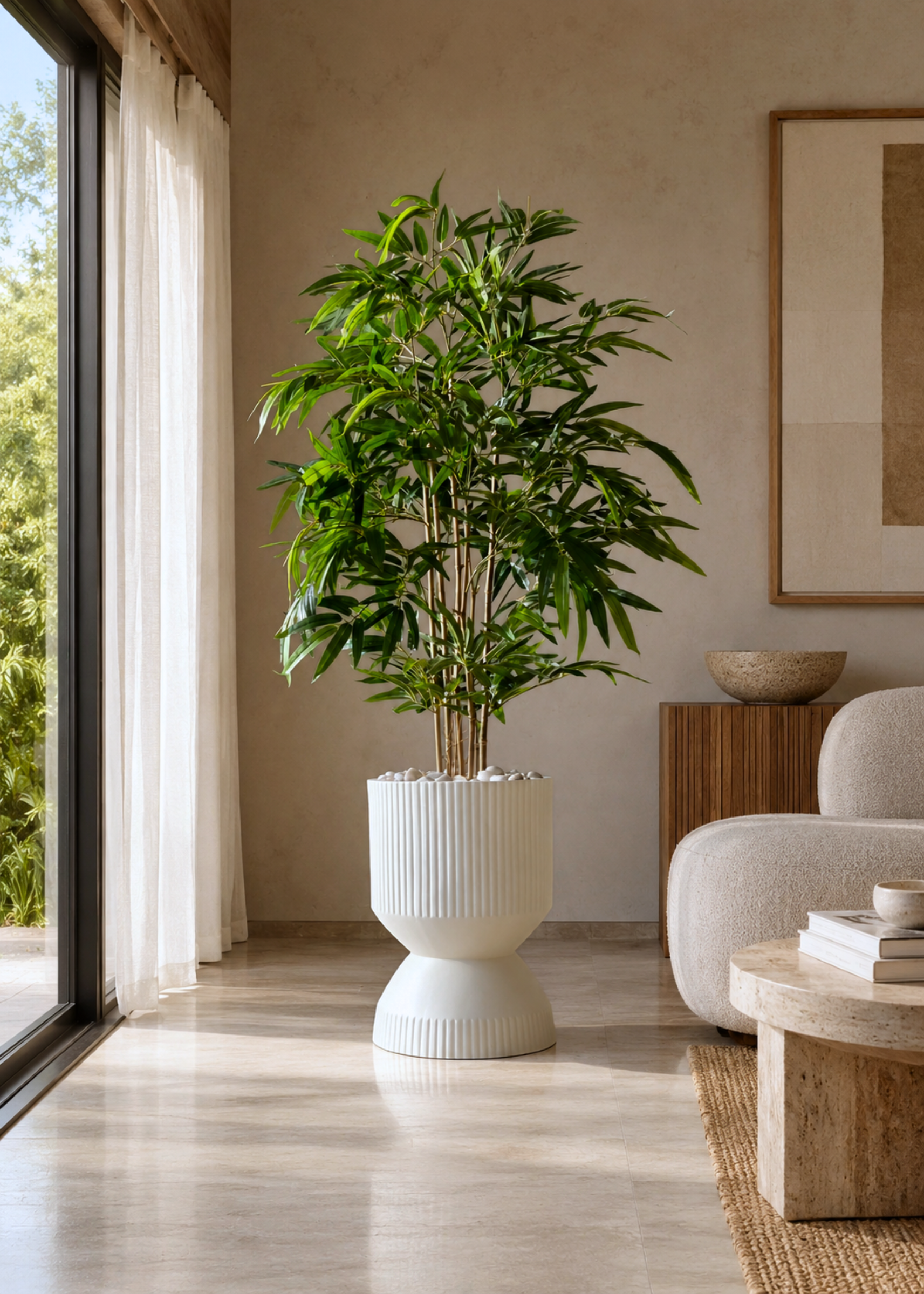 Willow Reversible Planters - Ivory