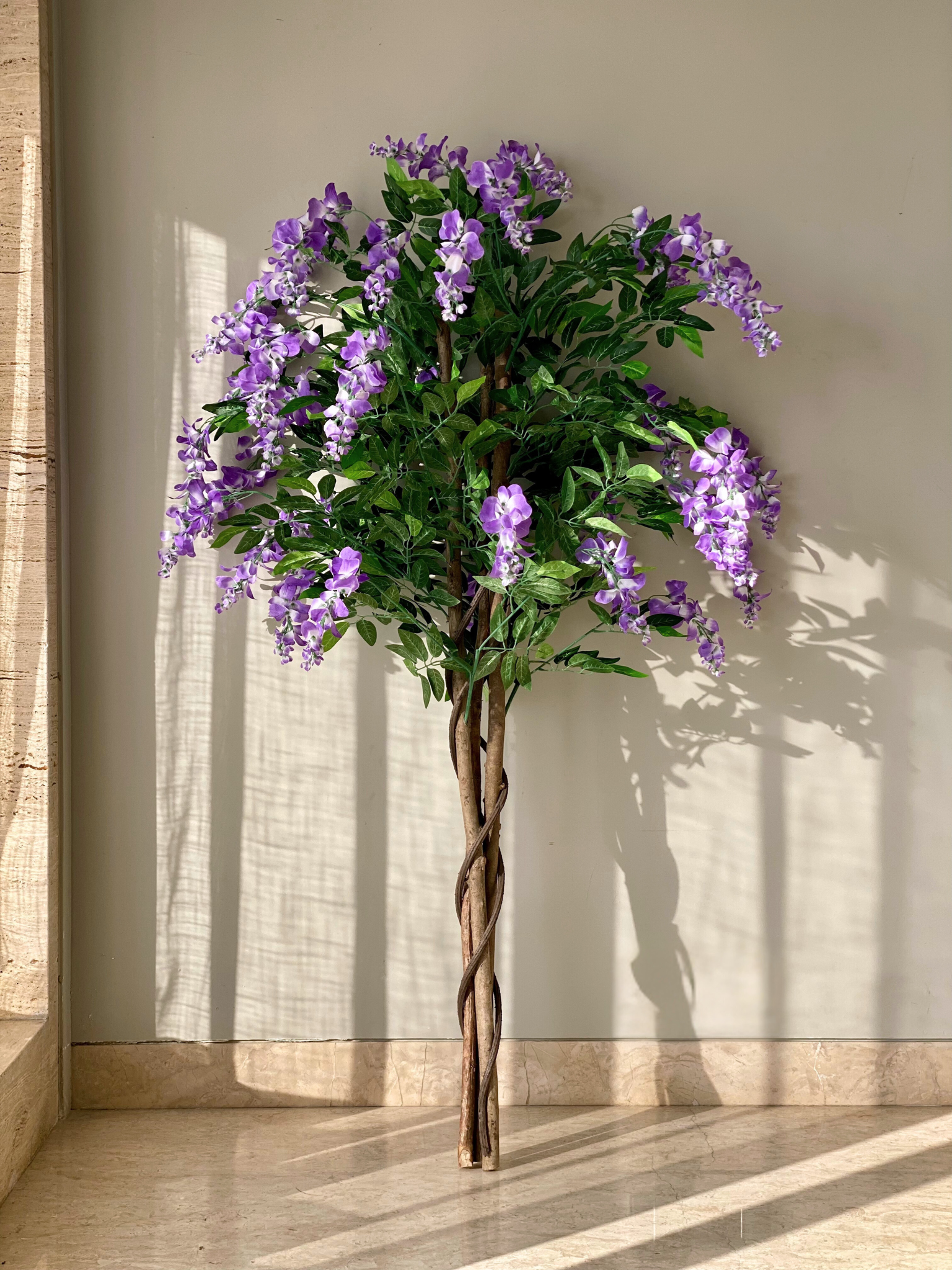 Artificial Sweet Pea Lavender Plant - 5 Feet