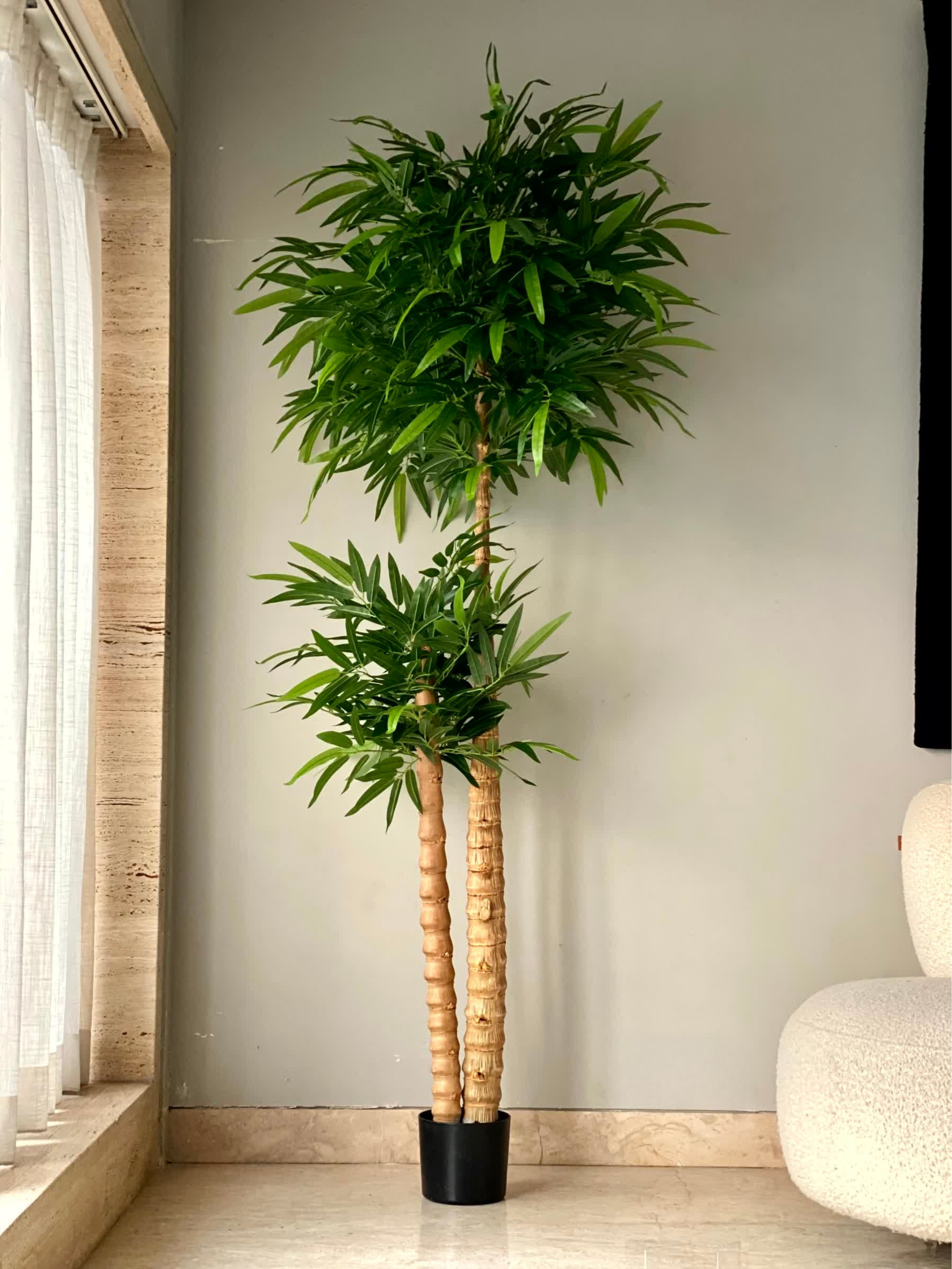 Artificial Timber Bamboo Plant - 7 Feet