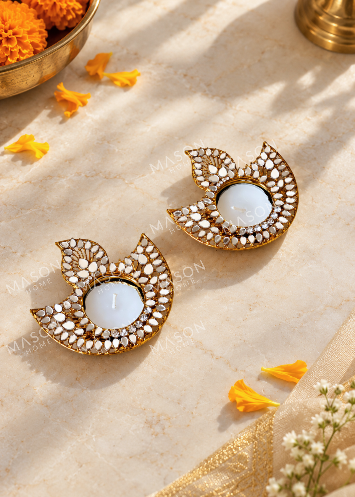 Festive Noorika Diya - Set of 2