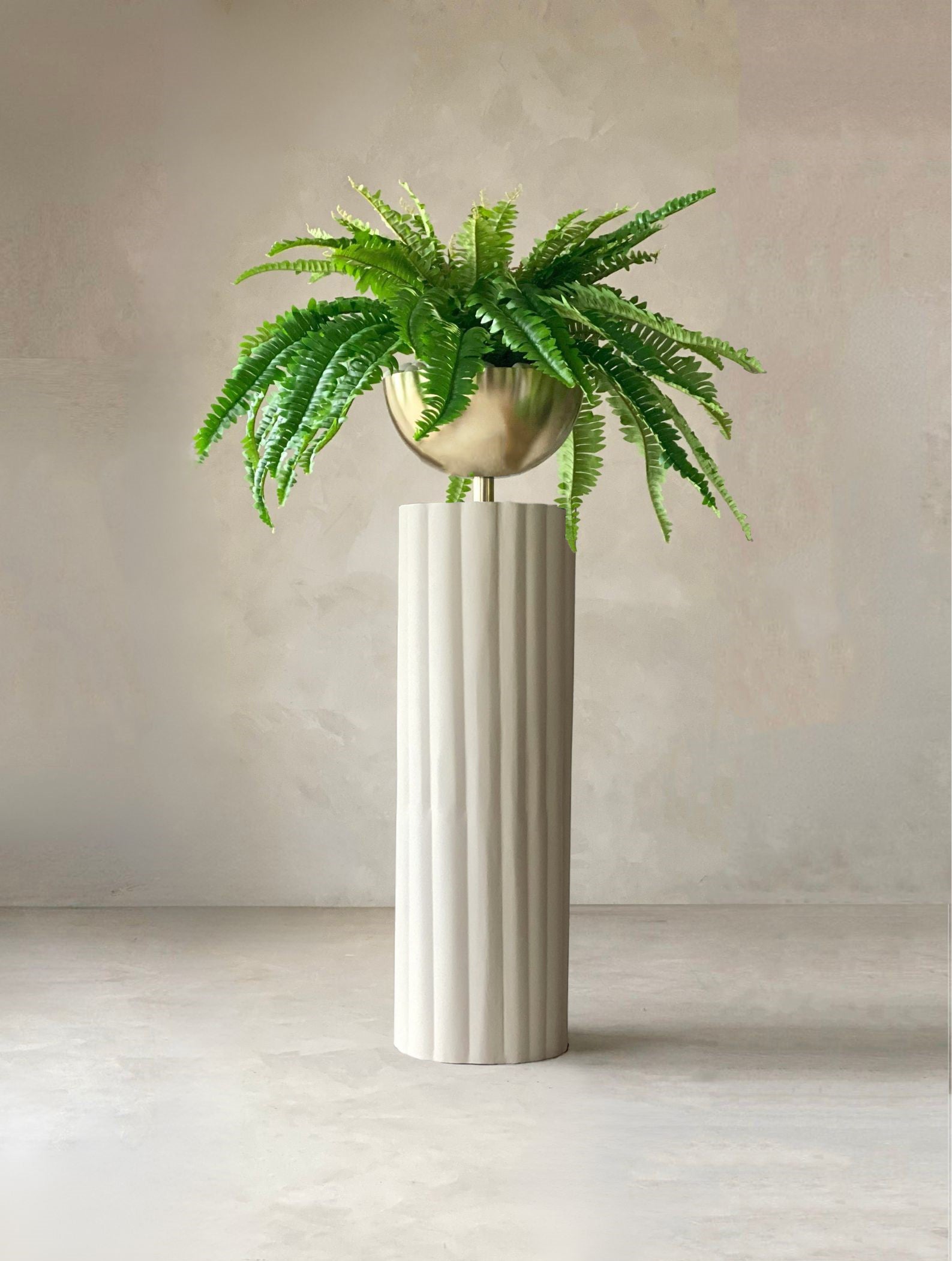 Sabi Fluted Planters - Beige