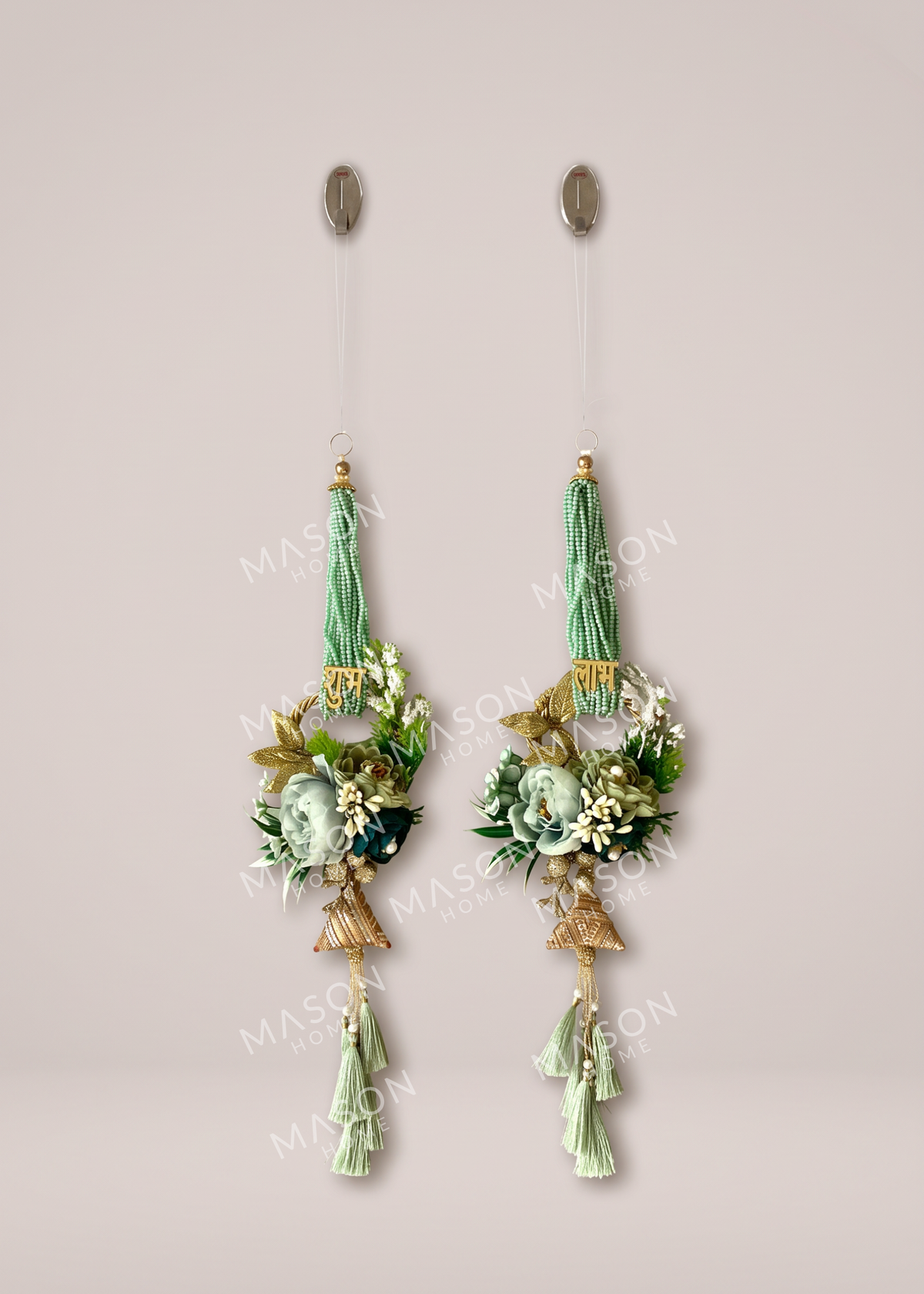 Festive Bead & Bloom Shubh Labh - Set of 2
