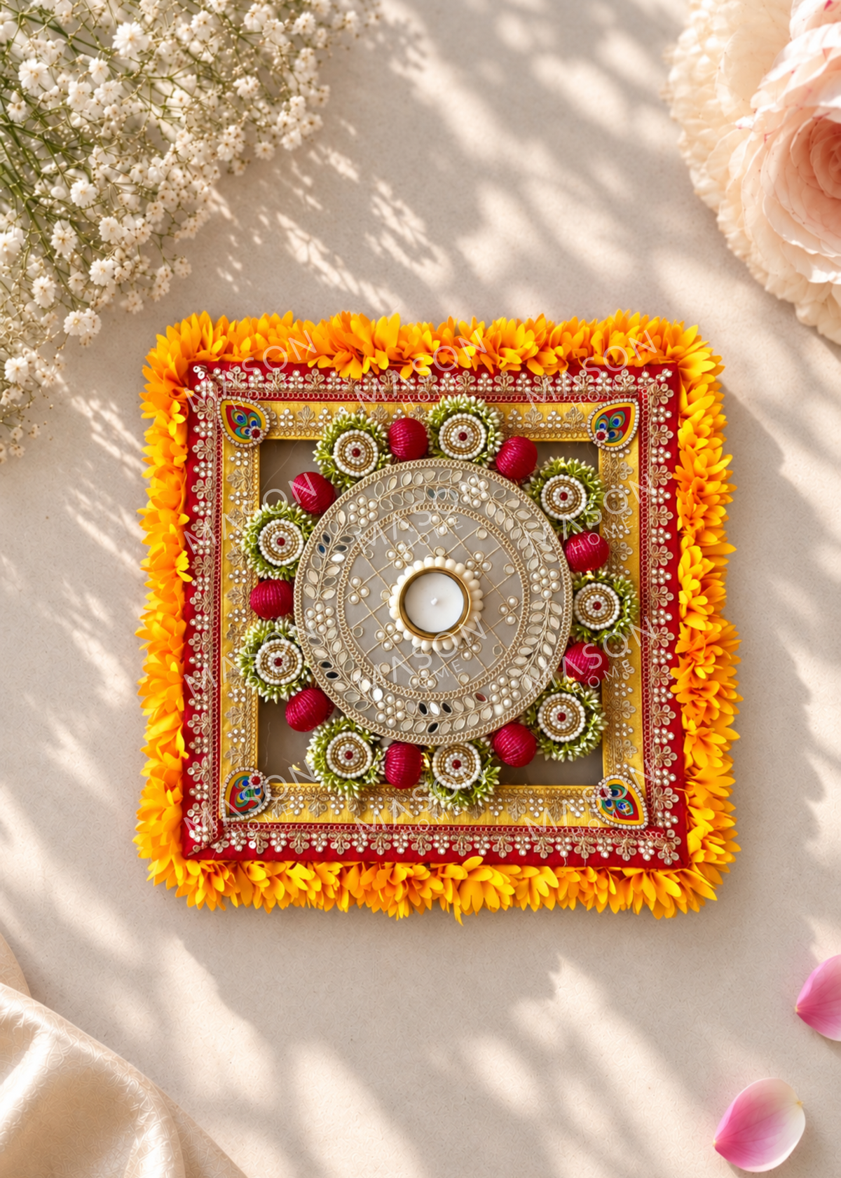 Festive Kundan Kamal Matt