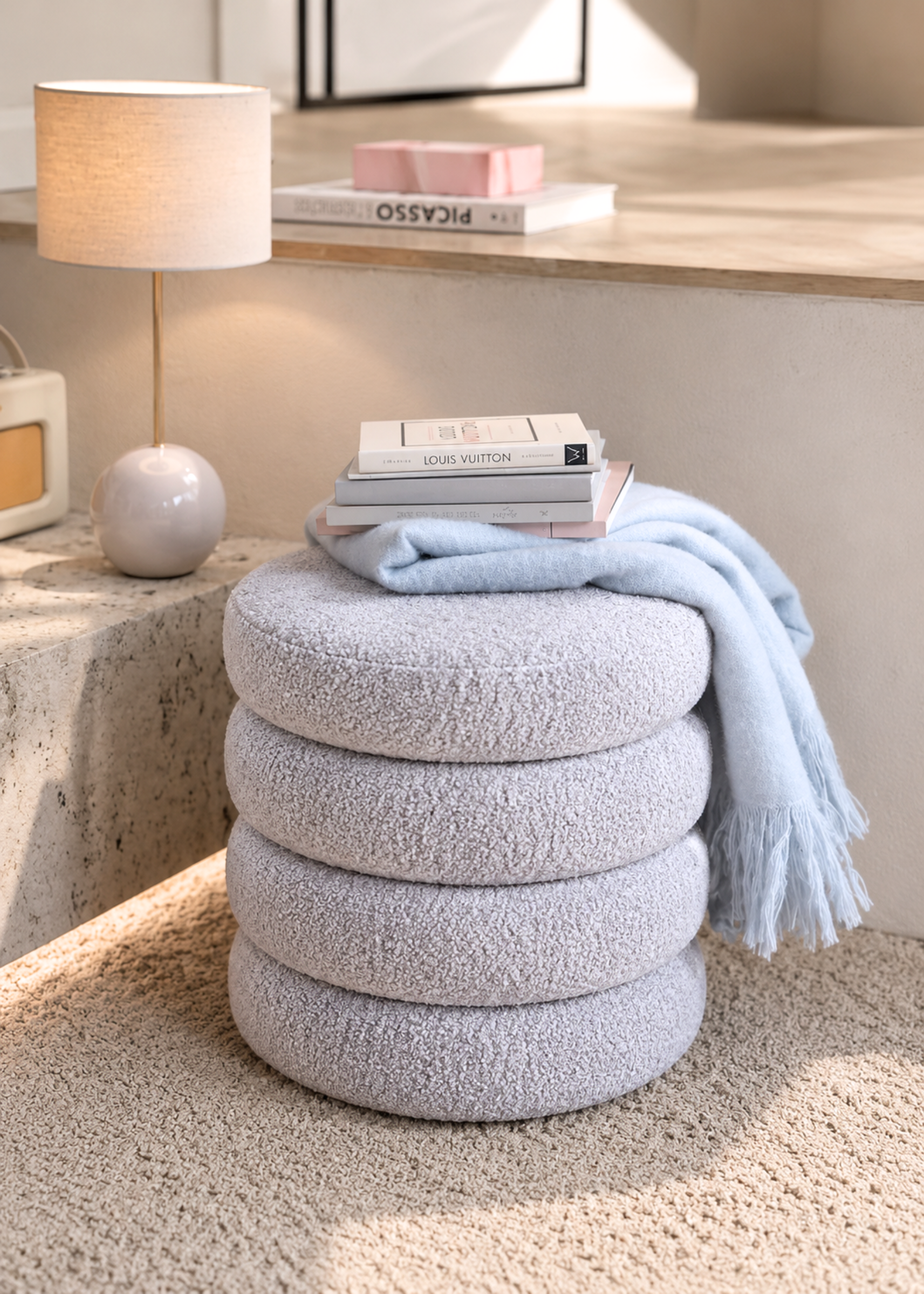 Cloud Boucle Pouffe