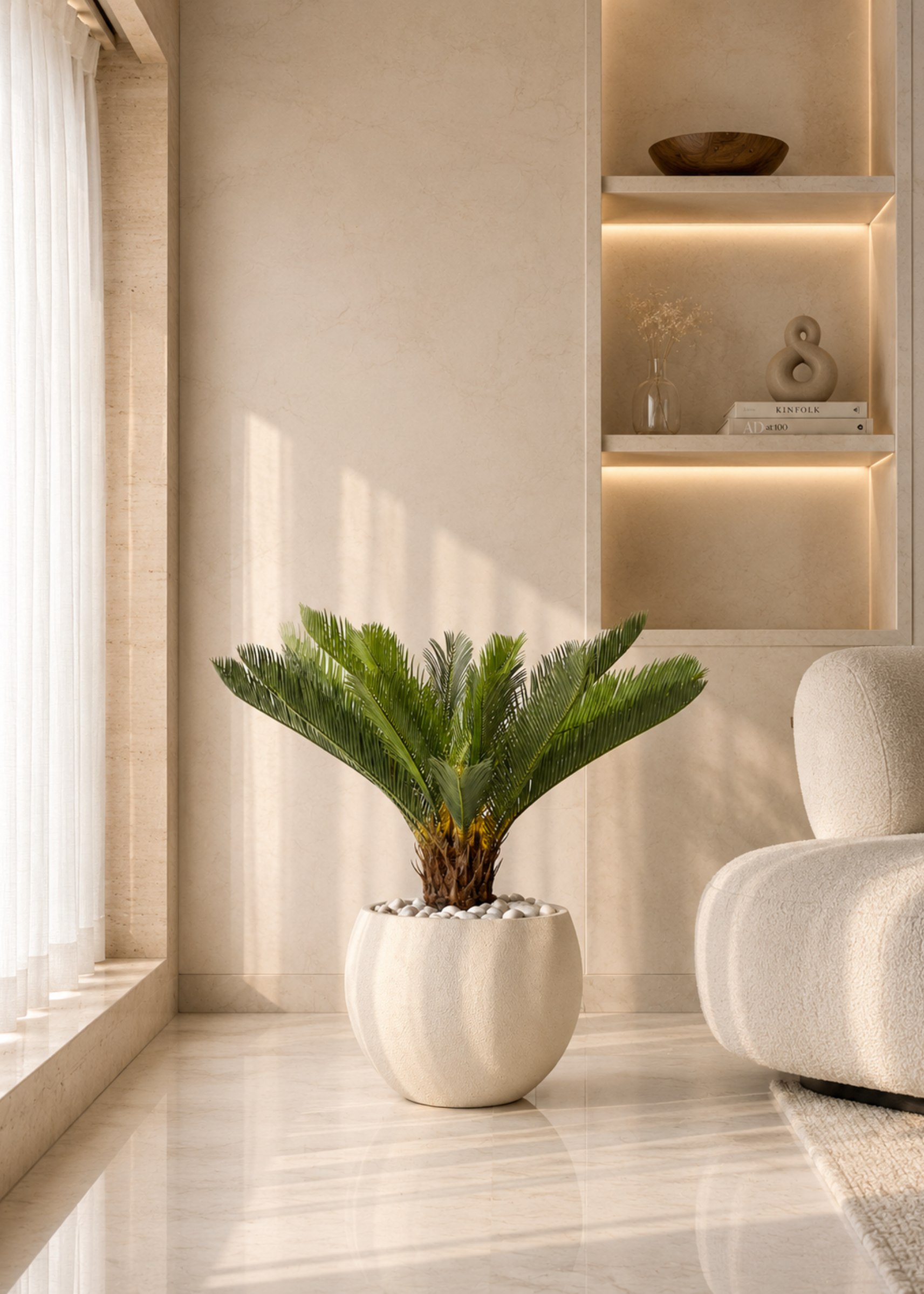 Artificial Cycas Plant - 2.5 Feet