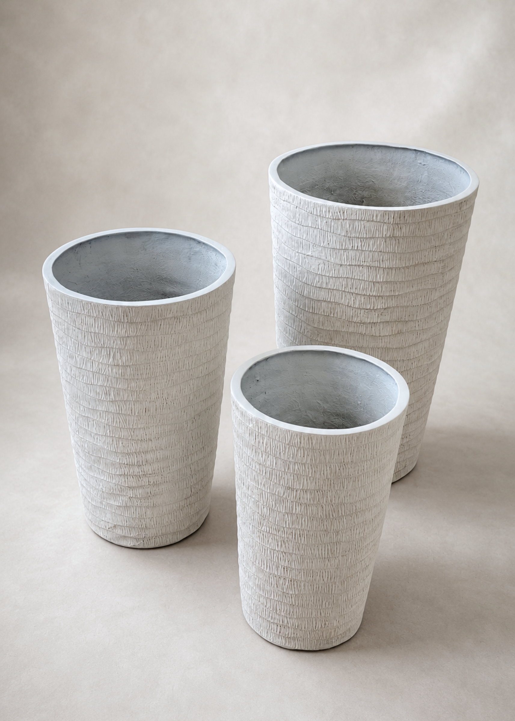 Edena Planters - White