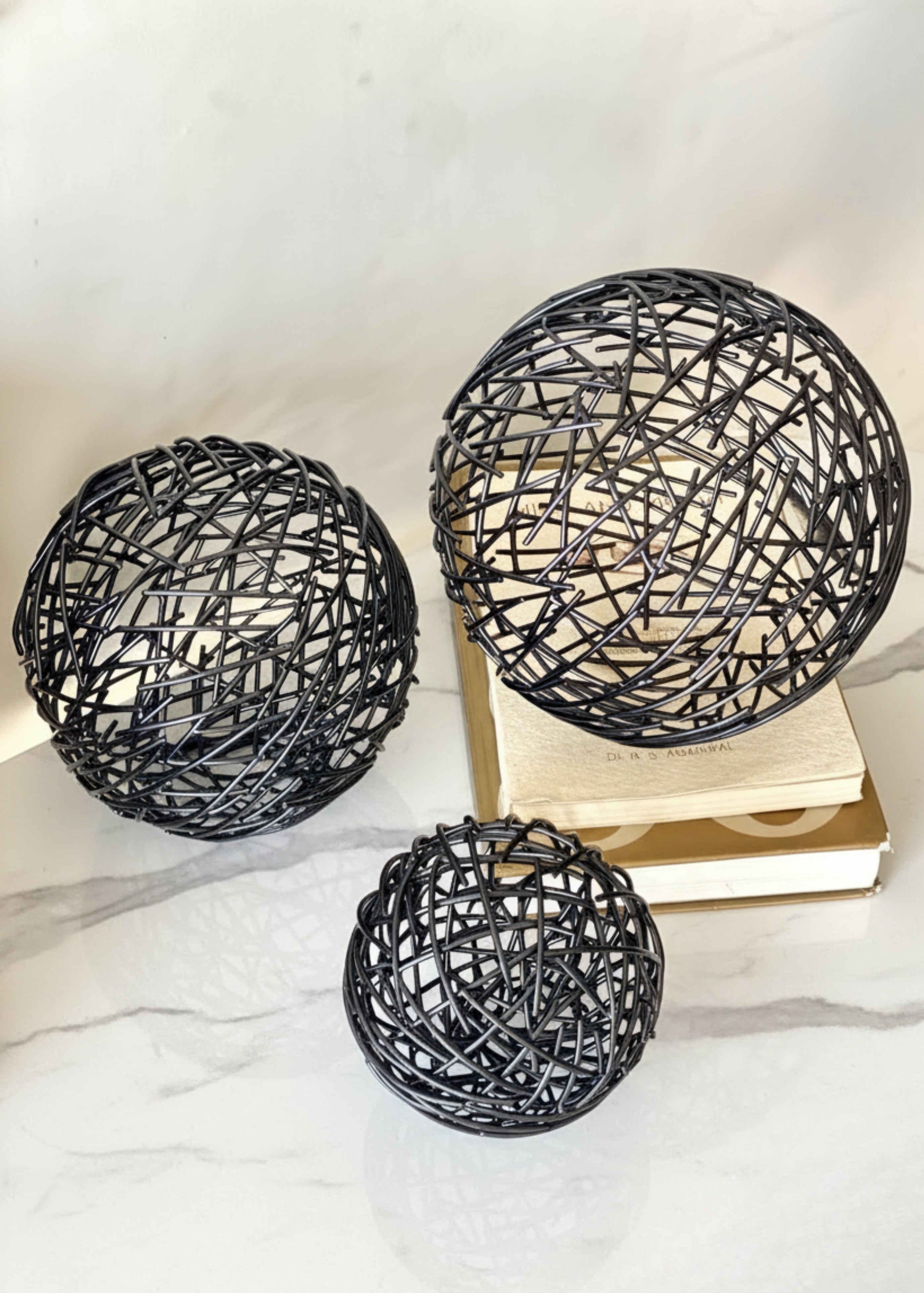 Sphere Set of 3 - Black