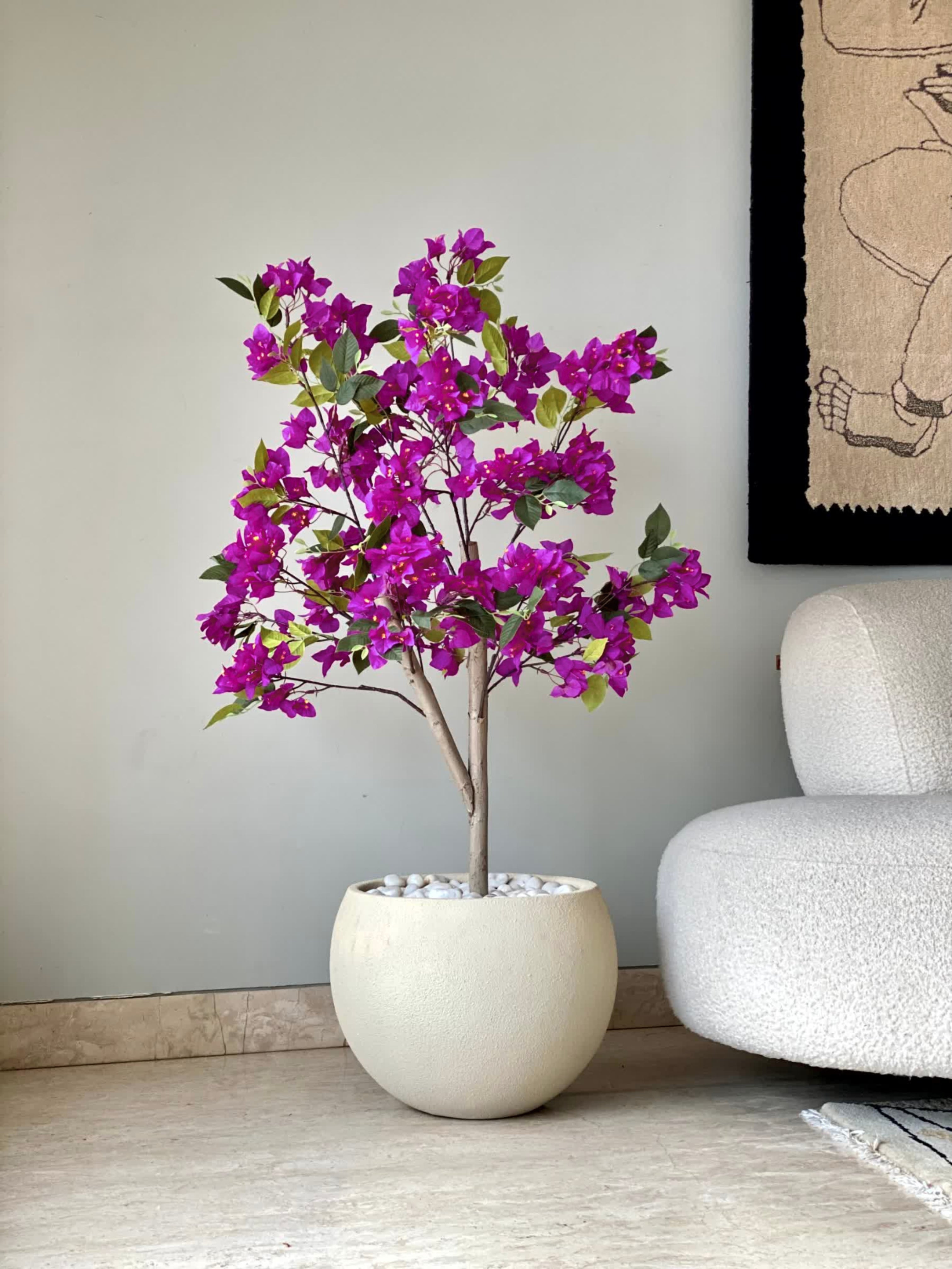 Artificial Purple Bougainvillea Plant - 4 Feet