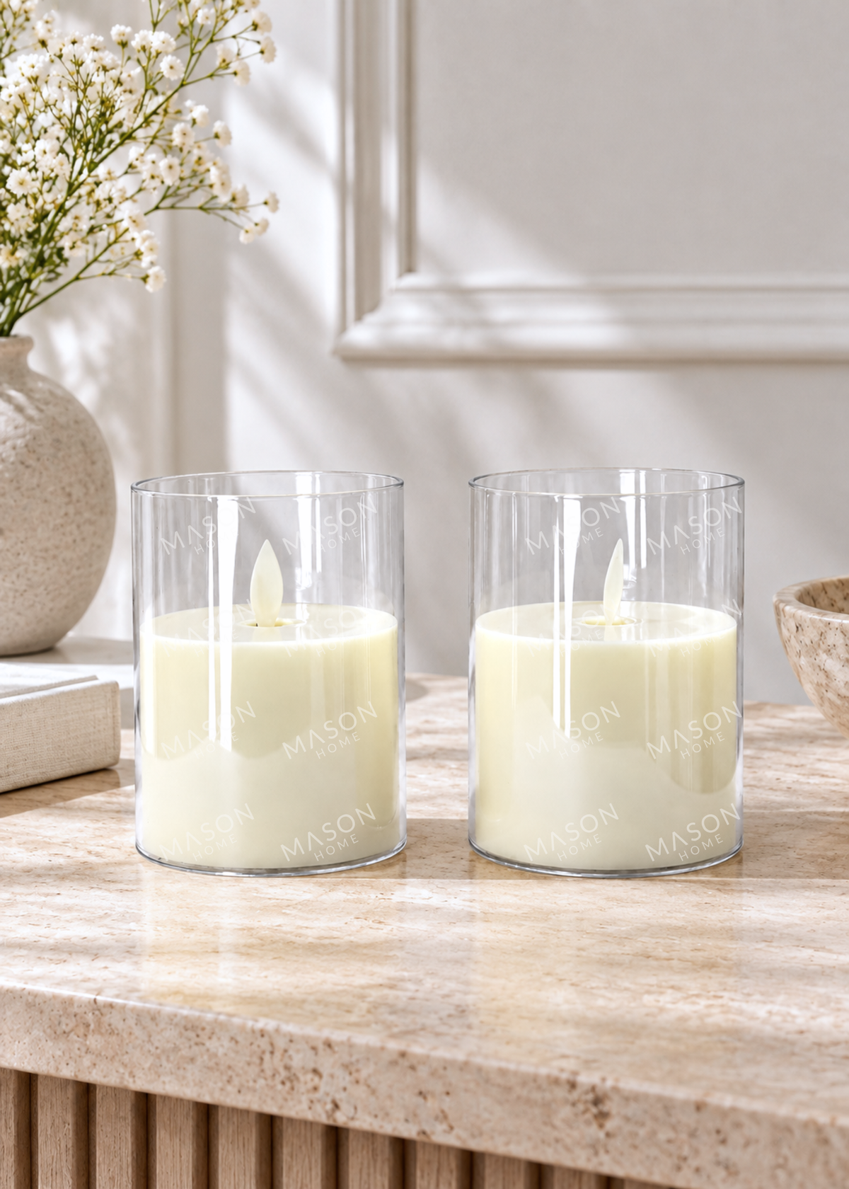 Glow LED Candle - Small (Set 2)