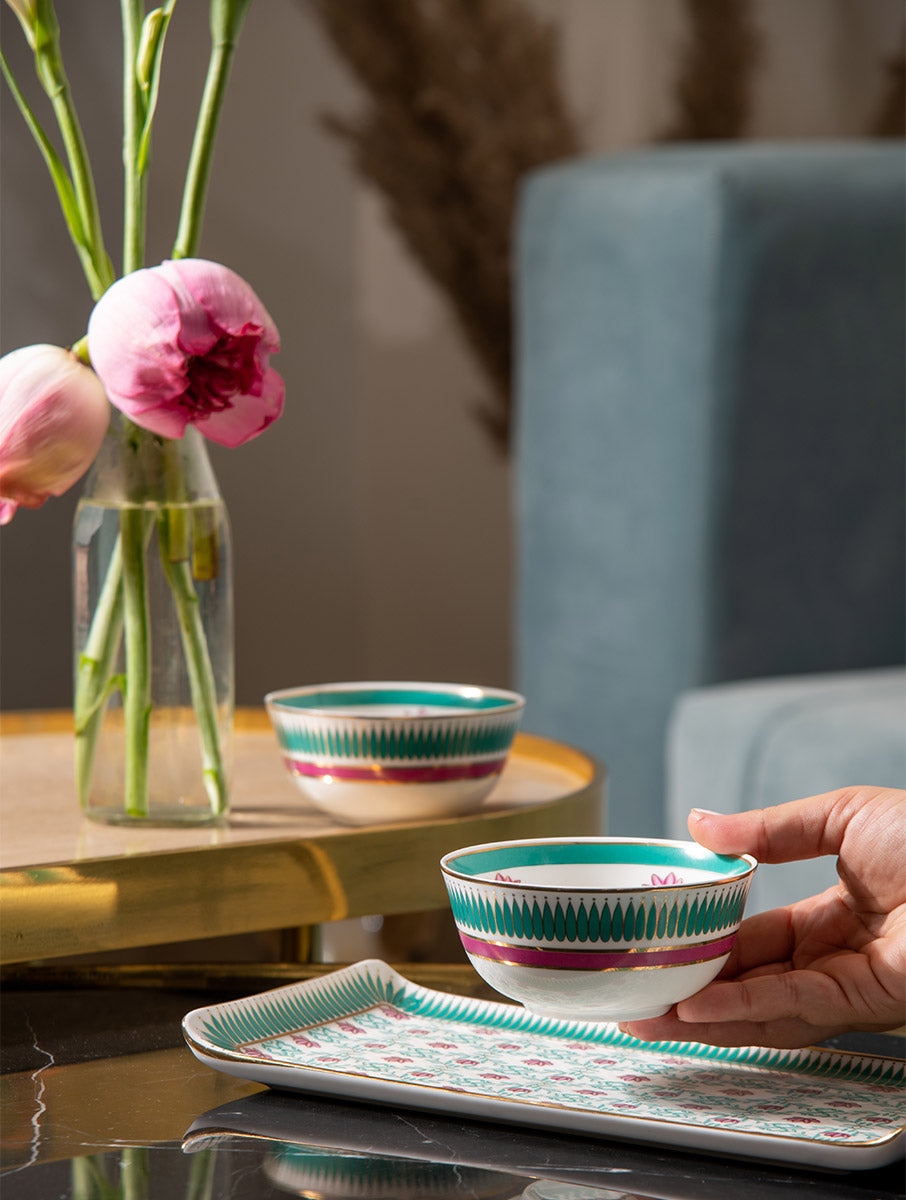 Kanwal Bowls & Platter Serveware Set - Set of 3