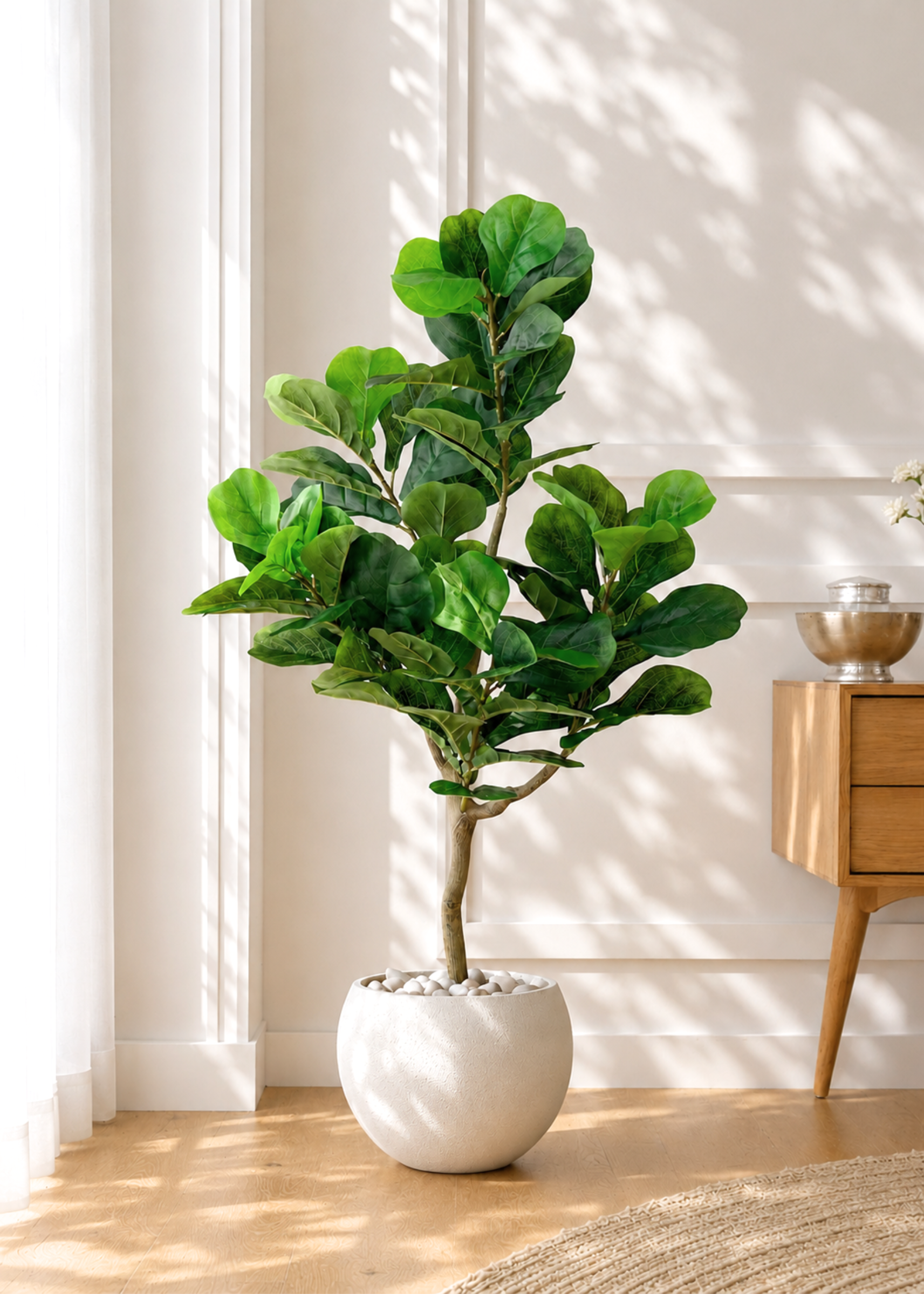 Artificial Serene Fiddle Plant - 4 Feet